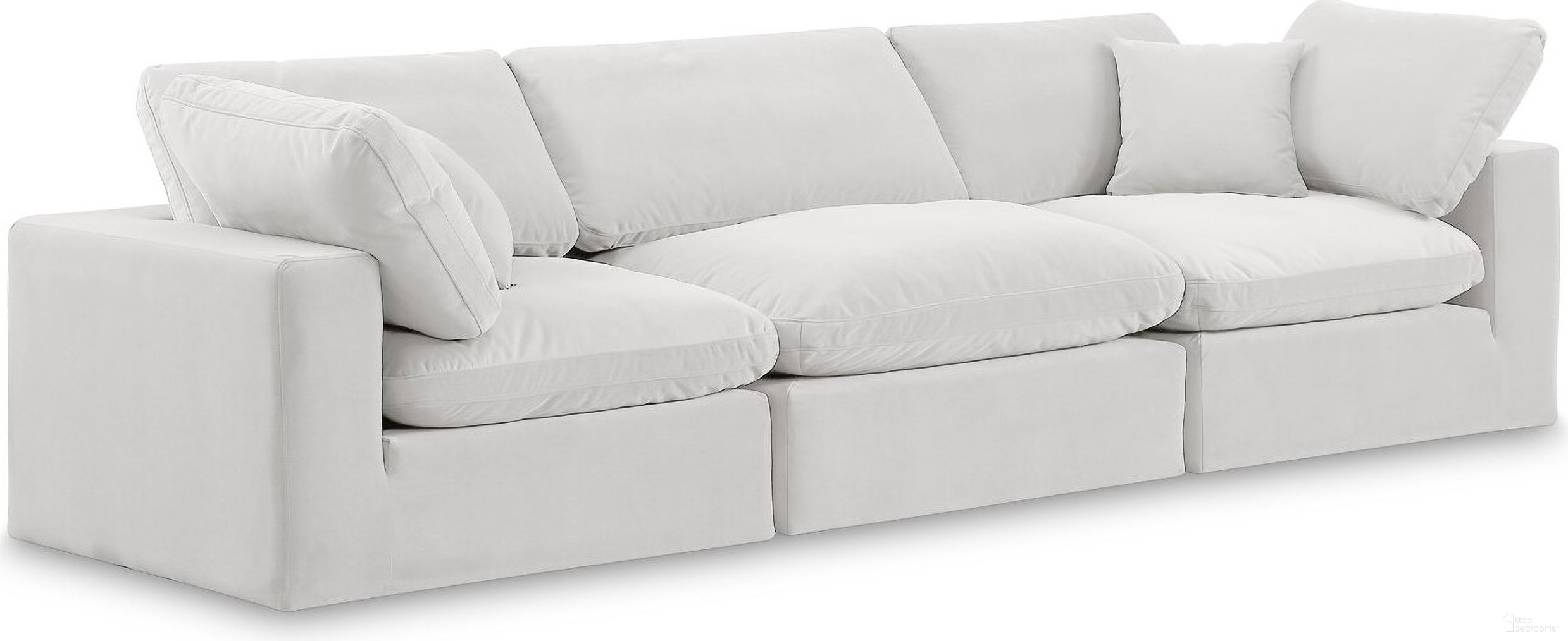The appearance of Comfy Velvet 3 Seater Modular Sofa with Arm Support In Cream designed by Meridian in the modern / contemporary interior design. This cream piece of furniture was selected by 1StopBedrooms from Comfy Collection to add a touch of cosiness and style into your home. Sku: 189Cream-Armless;189Cream-Corner;189Cream-Corner. Material: Velvet.