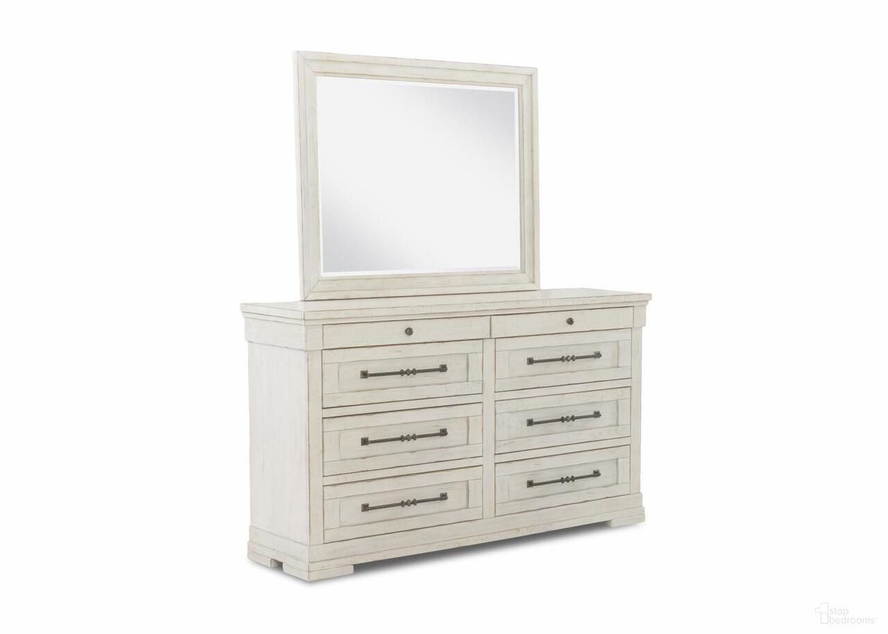 The appearance of Coming Home Haven 8 Drawer Dresser In Chalk designed by Legacy Classic in the country / farmhouse interior design. This chalk piece of furniture was selected by 1StopBedrooms from Coming Home Collection to add a touch of cosiness and style into your home. Sku: TY926-650C. Material: Oak Veneer.