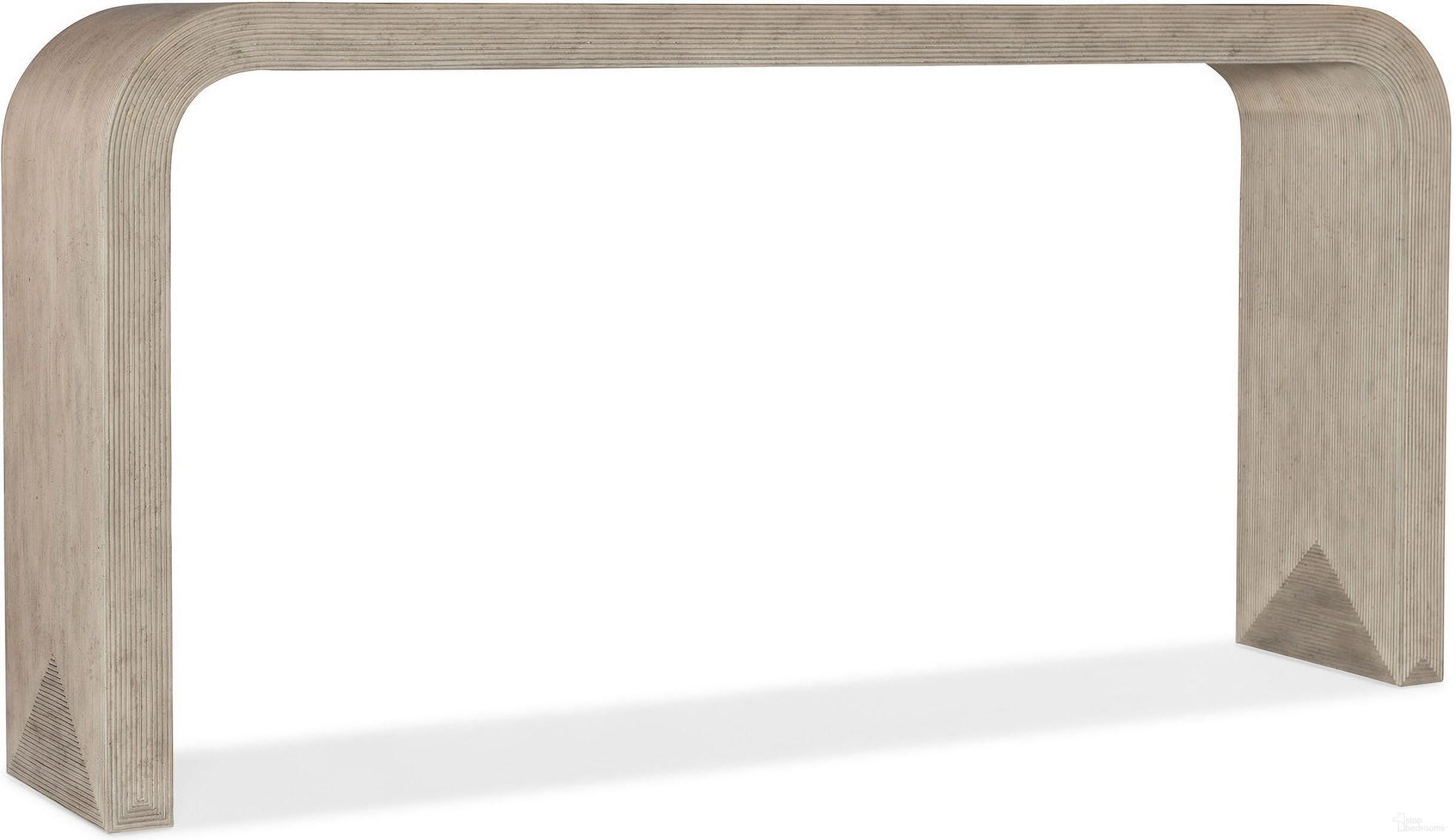 The appearance of Commerce And Market Delta Console Table designed by Hooker in the transitional interior design. This light wood piece of furniture  was selected by 1StopBedrooms from Commerce and Market Collection to add a touch of cosiness and style into your home. Sku: 7228-80111-81. Material: Wood.