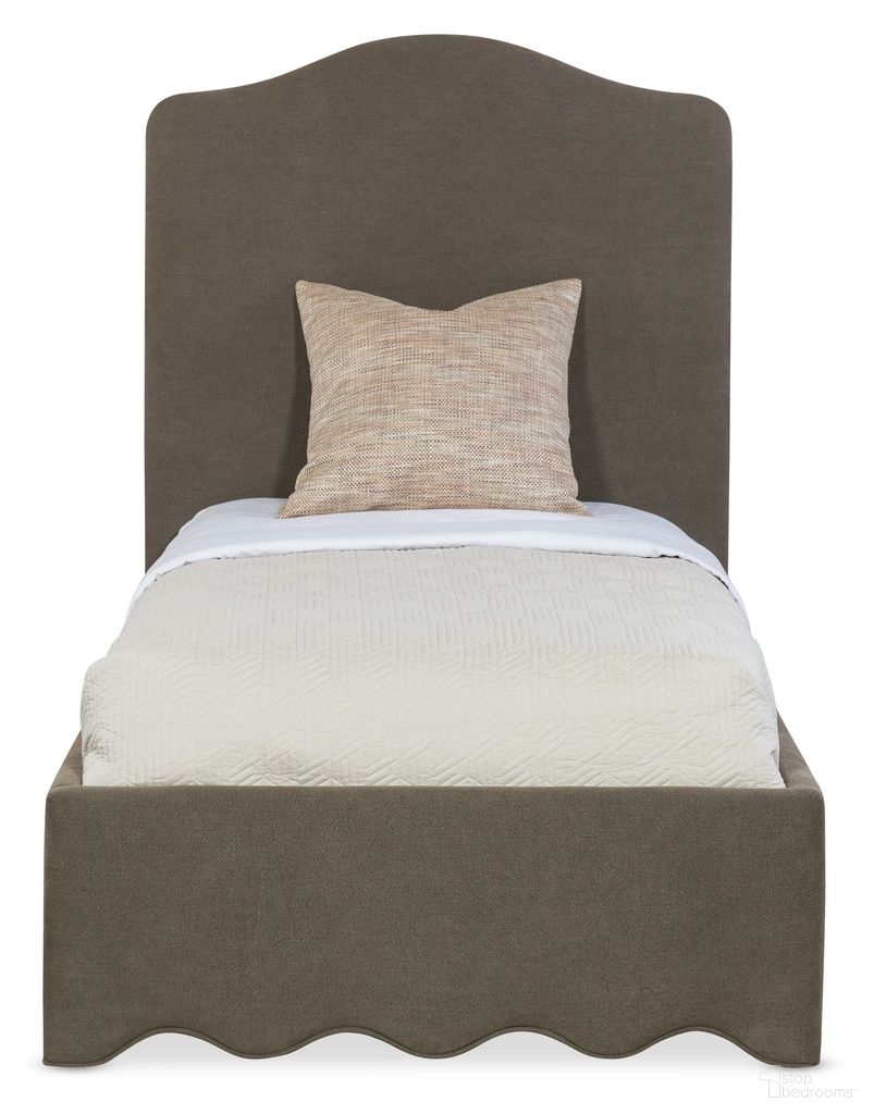 Commerce and Market Liv Twin Upholstered Bed In Brown