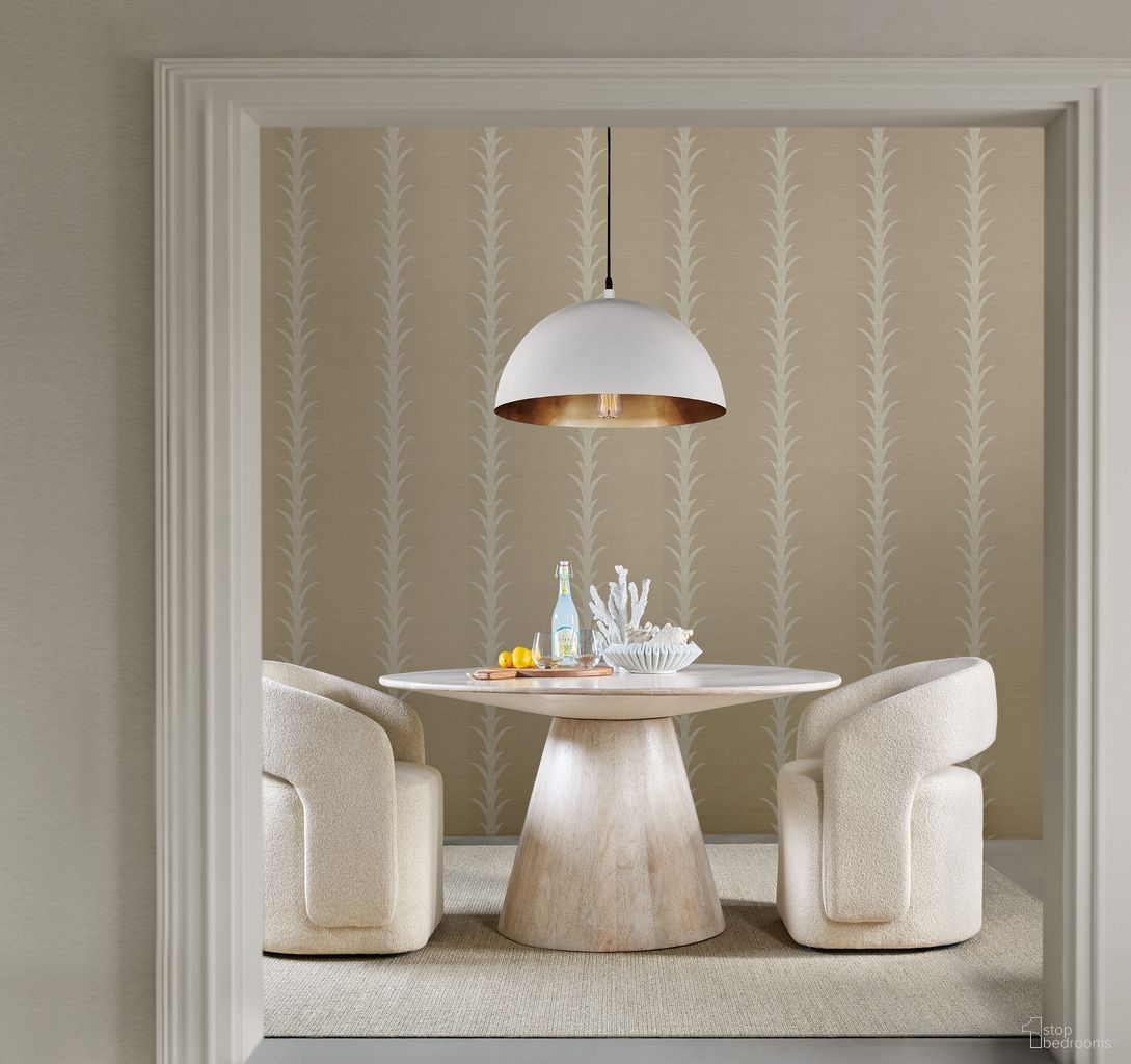 The appearance of Commerce and Market Madison Round Dining Room Set In White designed by Hooker in the transitional interior design. This white piece of furniture was selected by 1StopBedrooms from Commerce and Market Collection to add a touch of cosiness and style into your home. Sku: 7228-75005-02;7228-75022-05. Table Top Shape: Round. Size: 54". Material: Mango.