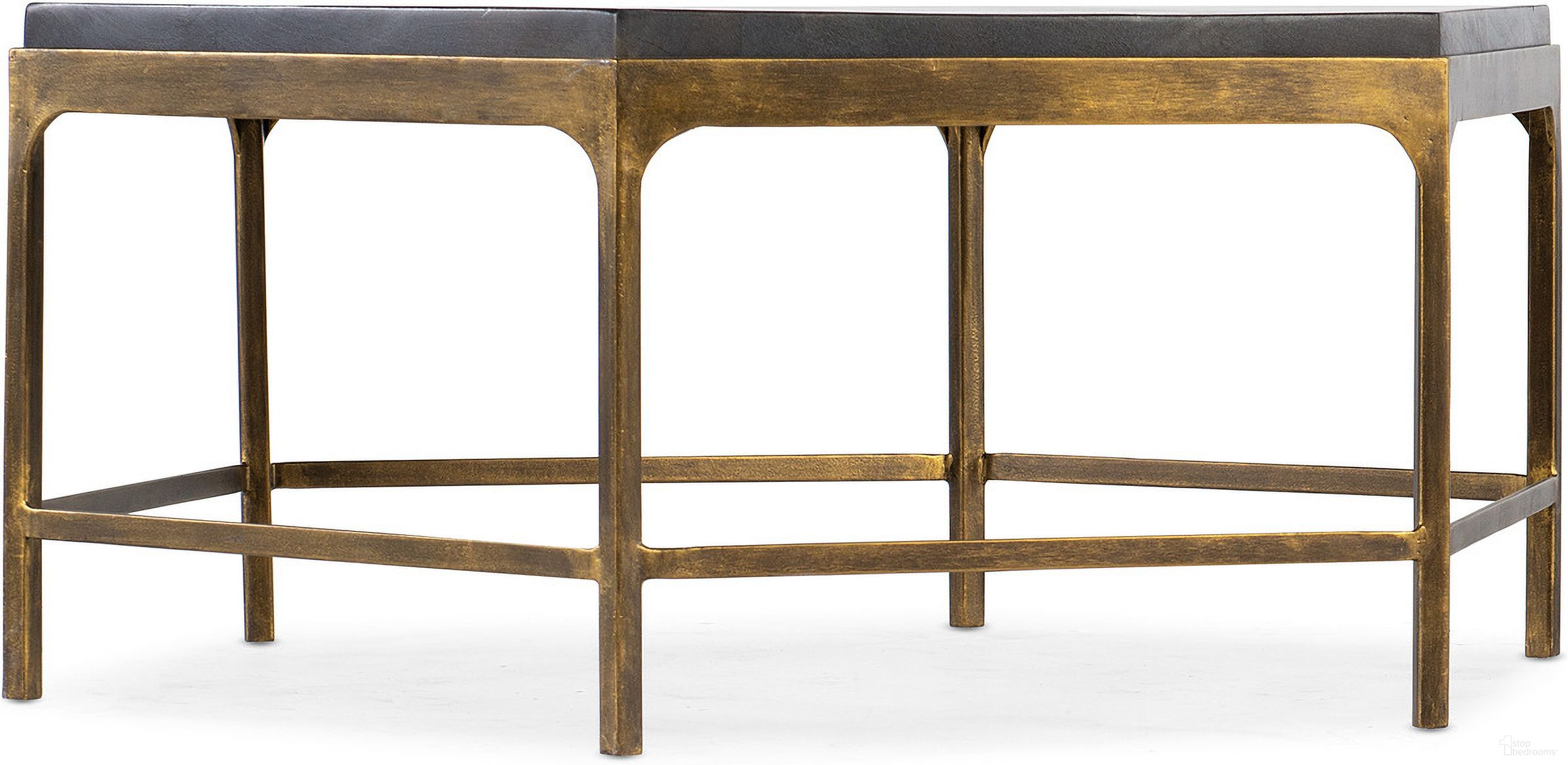 The appearance of Commerce And Market Octavius Cocktail Table designed by Hooker in the transitional interior design. This gold piece of furniture  was selected by 1StopBedrooms from Commerce and Market Collection to add a touch of cosiness and style into your home. Sku: 7228-80050-00. Material: Iron.