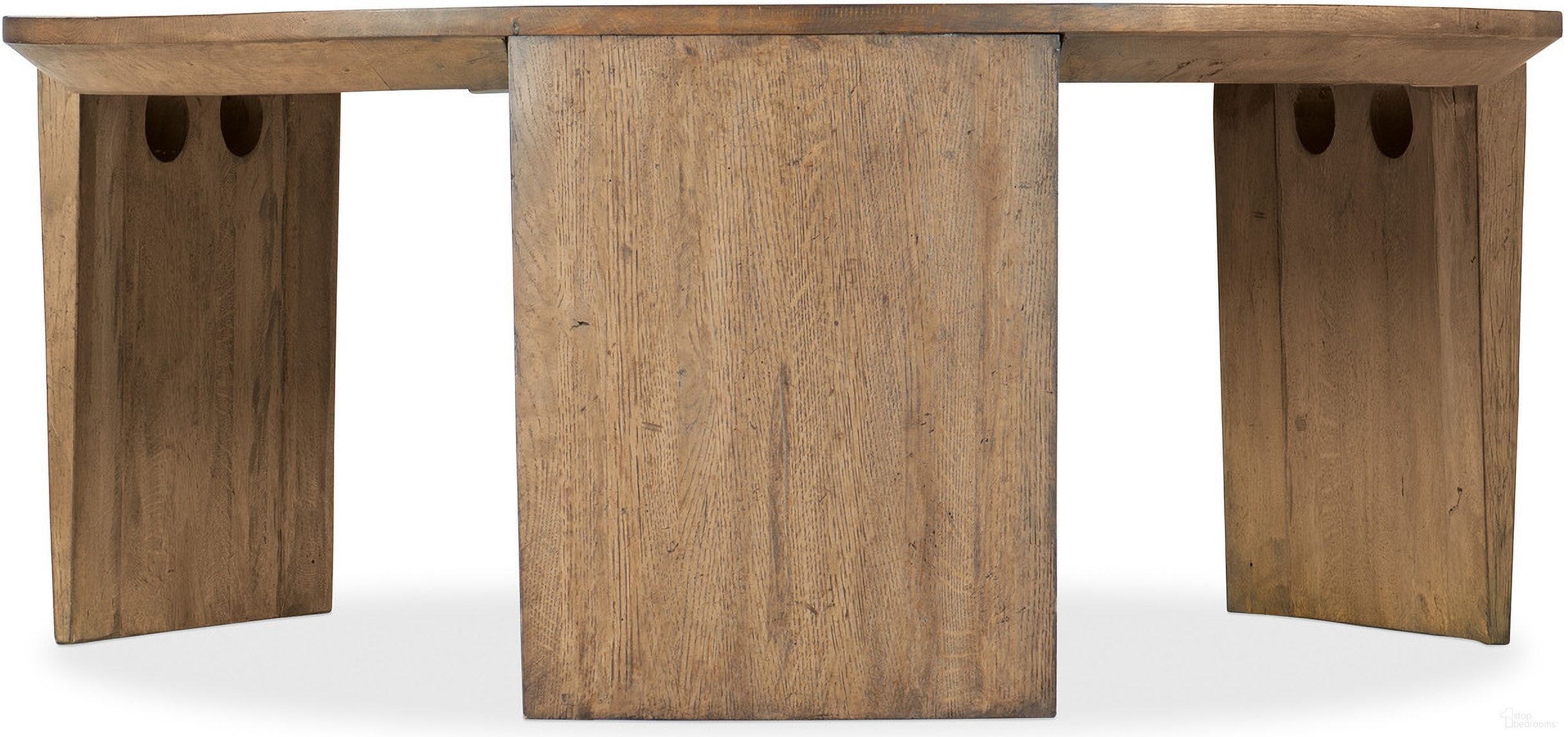 The appearance of Commerce And Market Round Cocktail Table In Medium Wood designed by Hooker in the transitional interior design. This medium wood piece of furniture was selected by 1StopBedrooms from Commerce and Market Collection to add a touch of cosiness and style into your home. Sku: 7228-80006-85. Material: Wood.