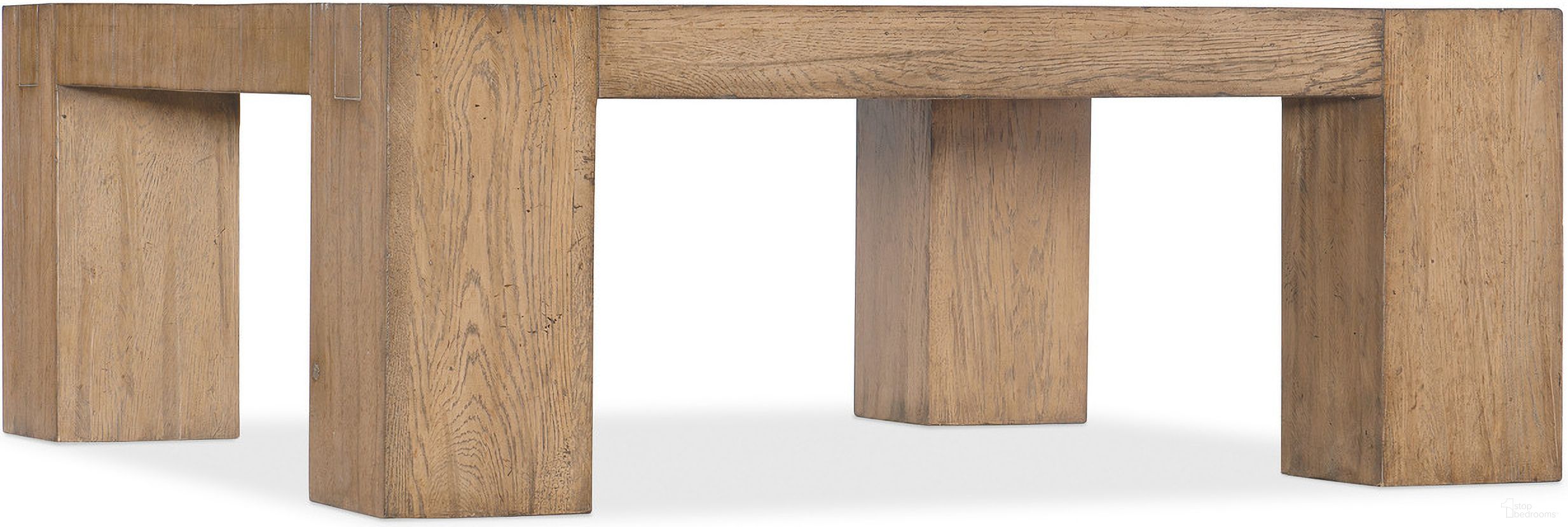 The appearance of Commerce And Market Square Cocktail Table designed by Hooker in the transitional interior design. This medium wood piece of furniture  was selected by 1StopBedrooms from Commerce and Market Collection to add a touch of cosiness and style into your home. Sku: 7228-80004-85. Material: Wood.