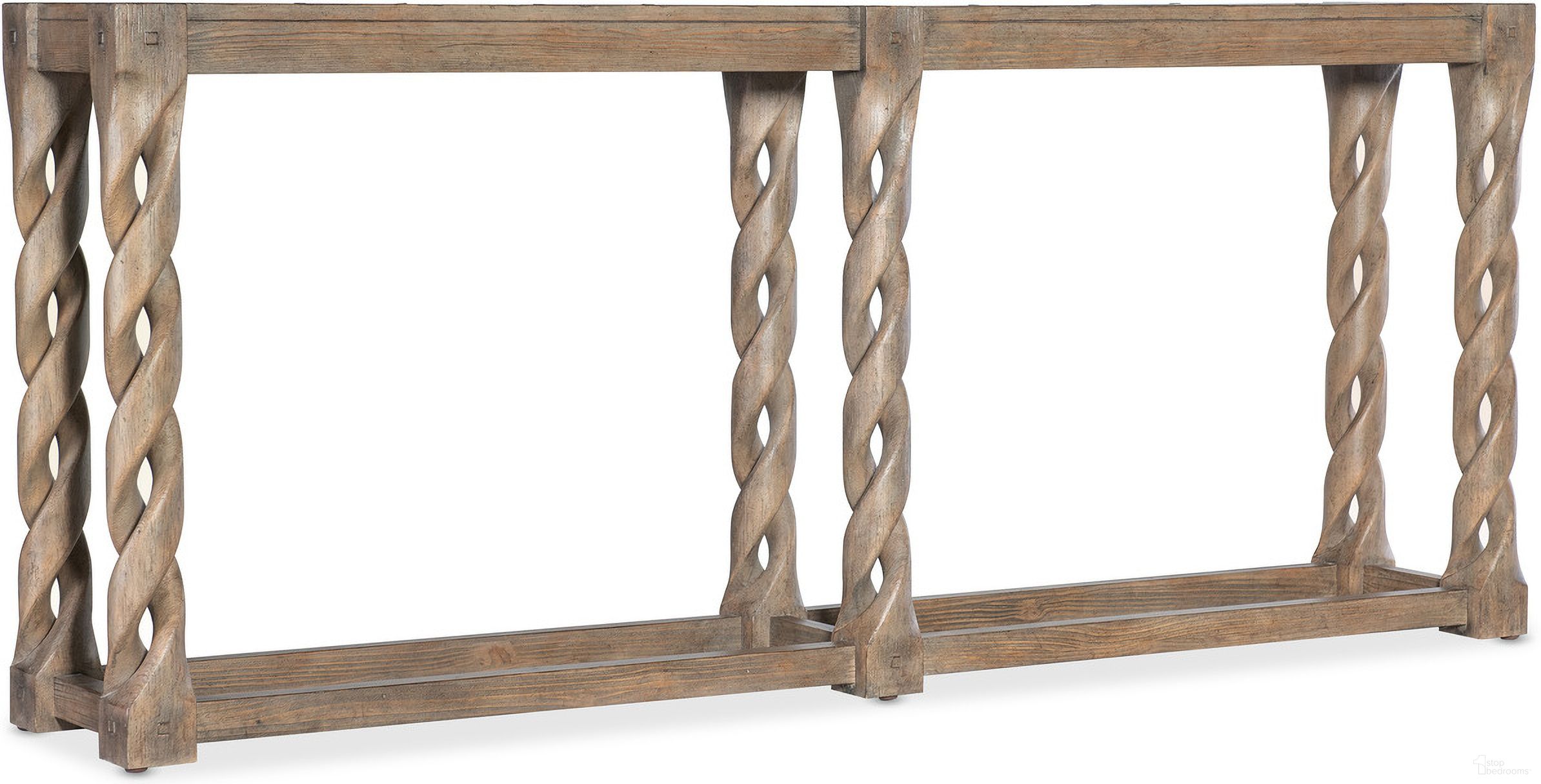 Commerce and Market Jack O'Bein Long Skinny Console In Medium Wood