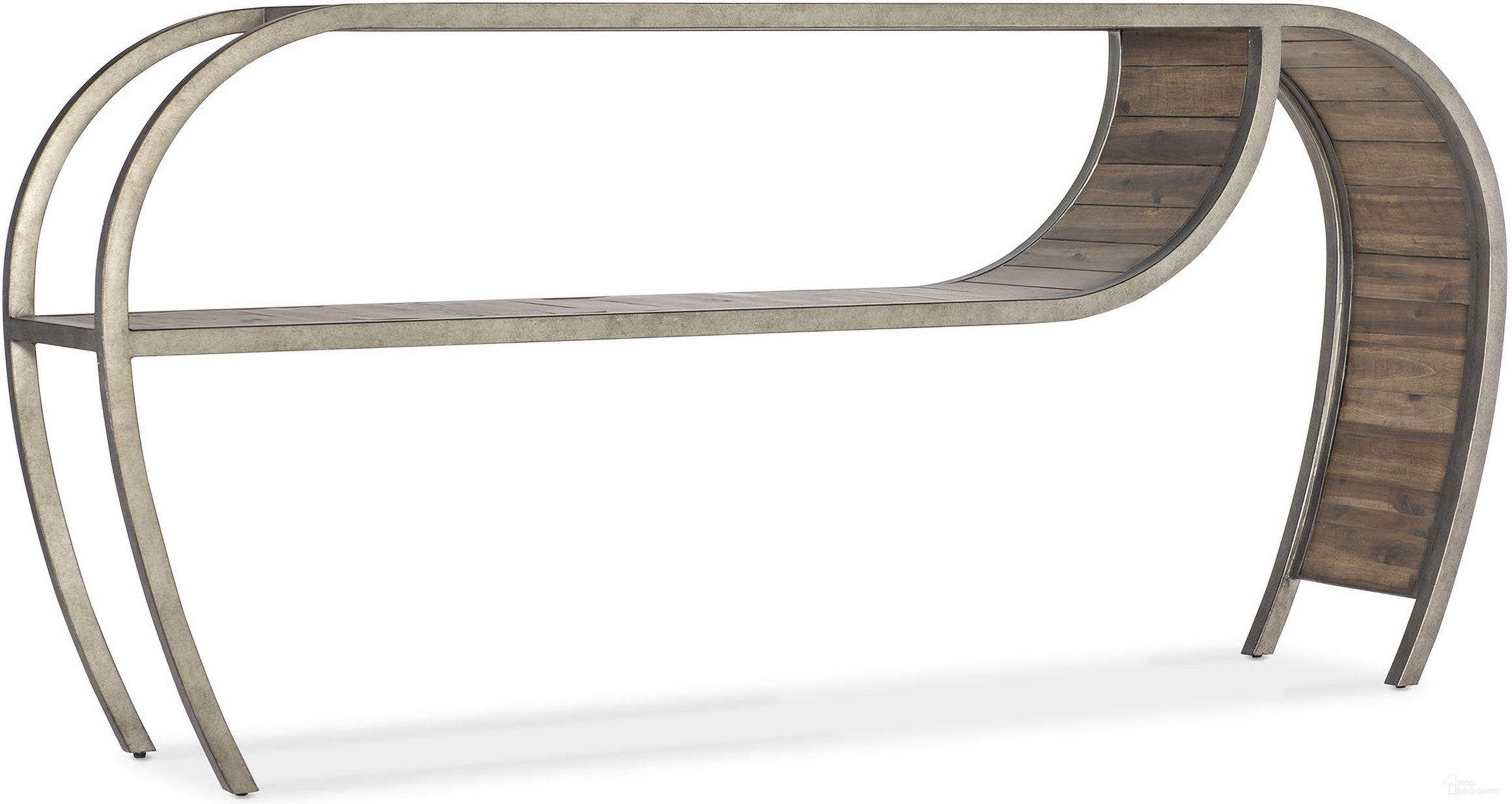 The appearance of Commerce and Market Open Ended Console Table In Medium Wood designed by Hooker in the transitional interior design. This medium wood piece of furniture was selected by 1StopBedrooms from Commerce and Market Collection to add a touch of cosiness and style into your home. Sku: 7228-80207-85. Material: Acacia.