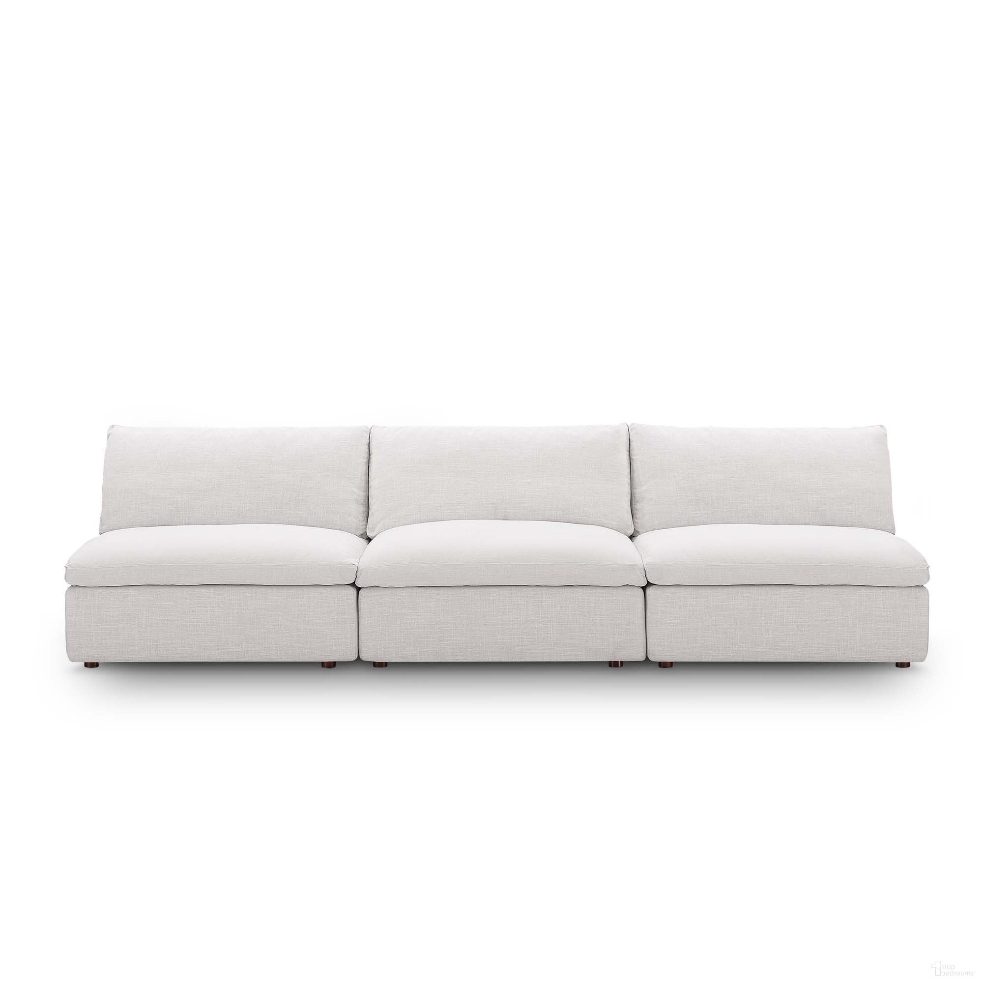 The appearance of Commix Down Filled Overstuffed 3-Piece Armless Sectional Sofa In Beige designed by Modway in the modern / contemporary interior design. This beige piece of furniture was selected by 1StopBedrooms from Commix Collection to add a touch of cosiness and style into your home. Sku: EEI-3270-BEI;EEI-3270-BEI;EEI-3270-BEI. Material: Polyester.