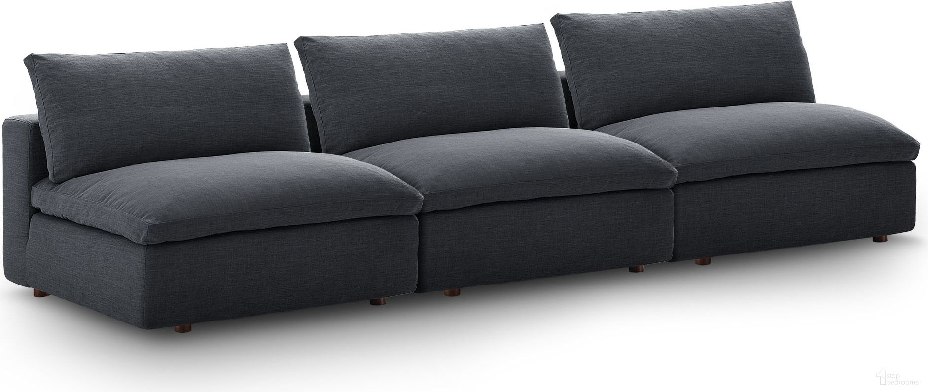 The appearance of Commix Down Filled Overstuffed 3-Piece Armless Sectional Sofa In Gray designed by Modway in the modern / contemporary interior design. This gray piece of furniture was selected by 1StopBedrooms from Commix Collection to add a touch of cosiness and style into your home. Sku: EEI-3270-GRY-U;EEI-3270-GRY-U;EEI-3270-GRY-U. Material: Polyester.