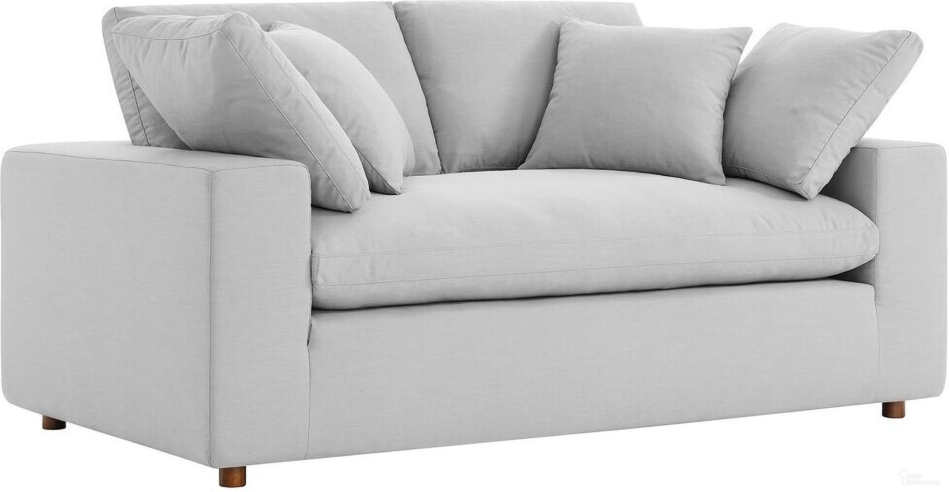 The appearance of Commix Down Filled Overstuffed Loveseat In Light Gray designed by Modway in the modern / contemporary interior design. This light gray piece of furniture was selected by 1StopBedrooms from Commix Collection to add a touch of cosiness and style into your home. Sku: EEI-4859-LGR. Material: Plywood.