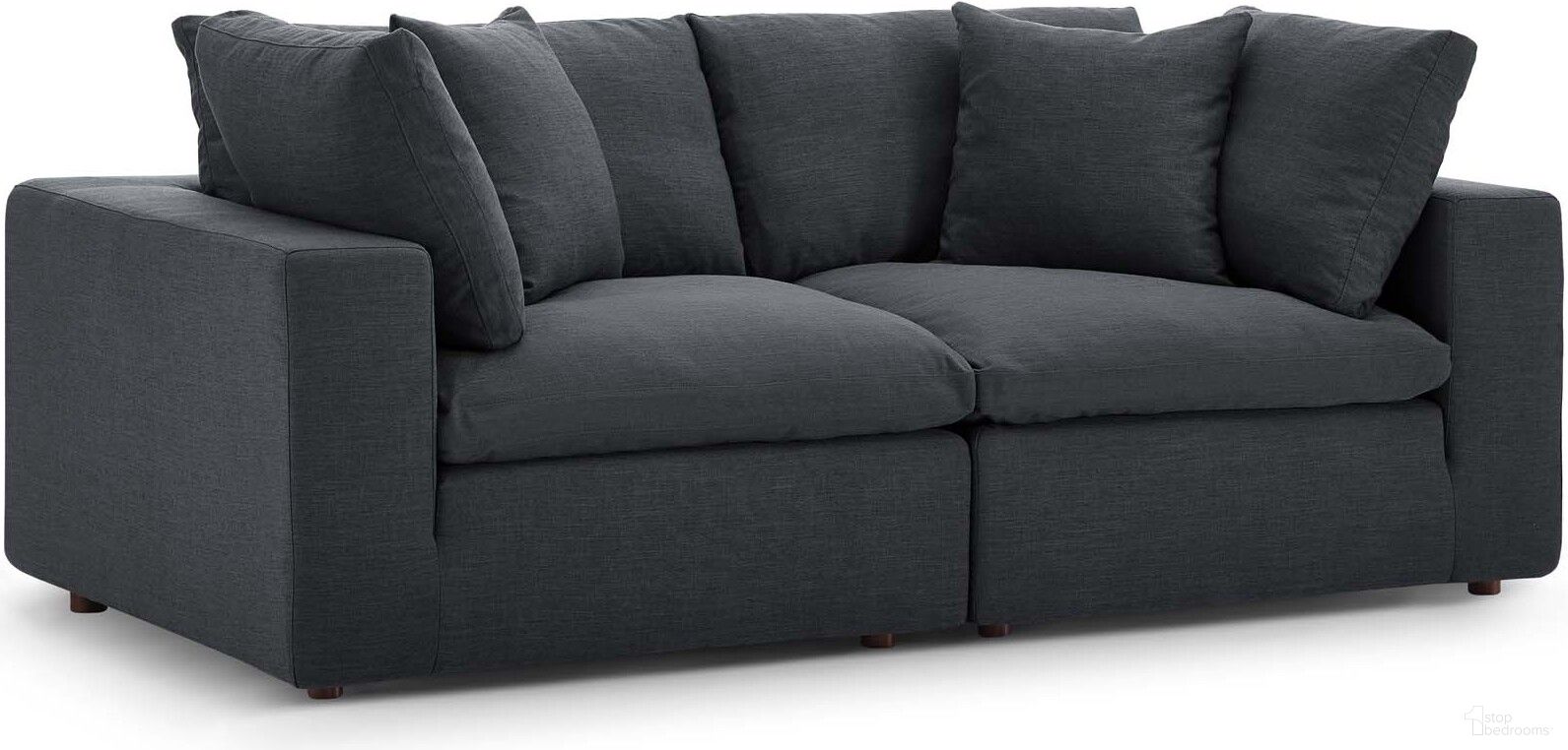 The appearance of Commix Gray Down Filled Overstuffed 2 Piece Sectional Sofa Set designed by Modway in the modern / contemporary interior design. This gray piece of furniture  was selected by 1StopBedrooms from Commix Collection to add a touch of cosiness and style into your home. Sku: EEI-3319-GRY-Y;EEI-3319-GRY-Y. Material: Polyester.