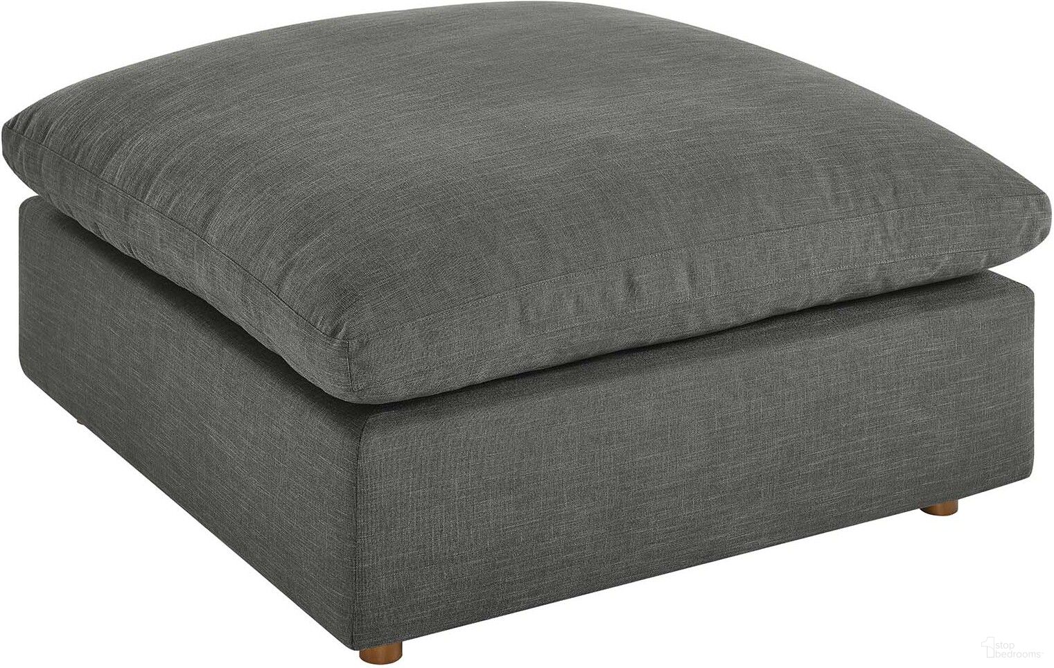 The appearance of Commix Gray Down Filled Overstuffed Ottoman designed by Modway in the modern / contemporary interior design. This gray piece of furniture  was selected by 1StopBedrooms from Commix Collection to add a touch of cosiness and style into your home. Sku: EEI-3318-GRY. Material: Wood.