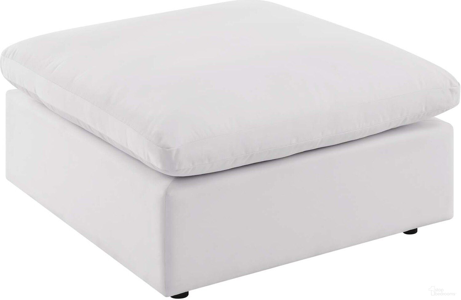 The appearance of Commix Overstuffed Outdoor Patio Ottoman In White designed by Modway in the modern / contemporary interior design. This white piece of furniture  was selected by 1StopBedrooms from Commix Collection to add a touch of cosiness and style into your home. Sku: EEI-4903-WHI. Material: Aluminium.