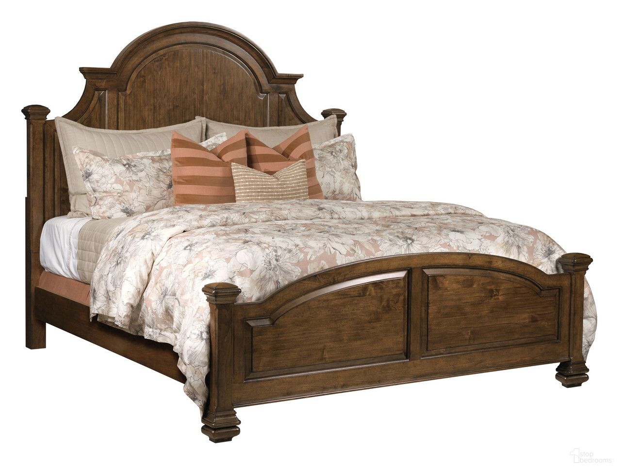 The appearance of Commonwealth Allenby King Panel Bed In Warm Brunette designed by Kincaid in the modern / contemporary interior design. This warm brunette piece of furniture was selected by 1StopBedrooms from Commonwealth Collection to add a touch of cosiness and style into your home. Sku: 161-306;161-307. Bed Type: Panel Bed. Bed Size: King. Material: Solid Wood.