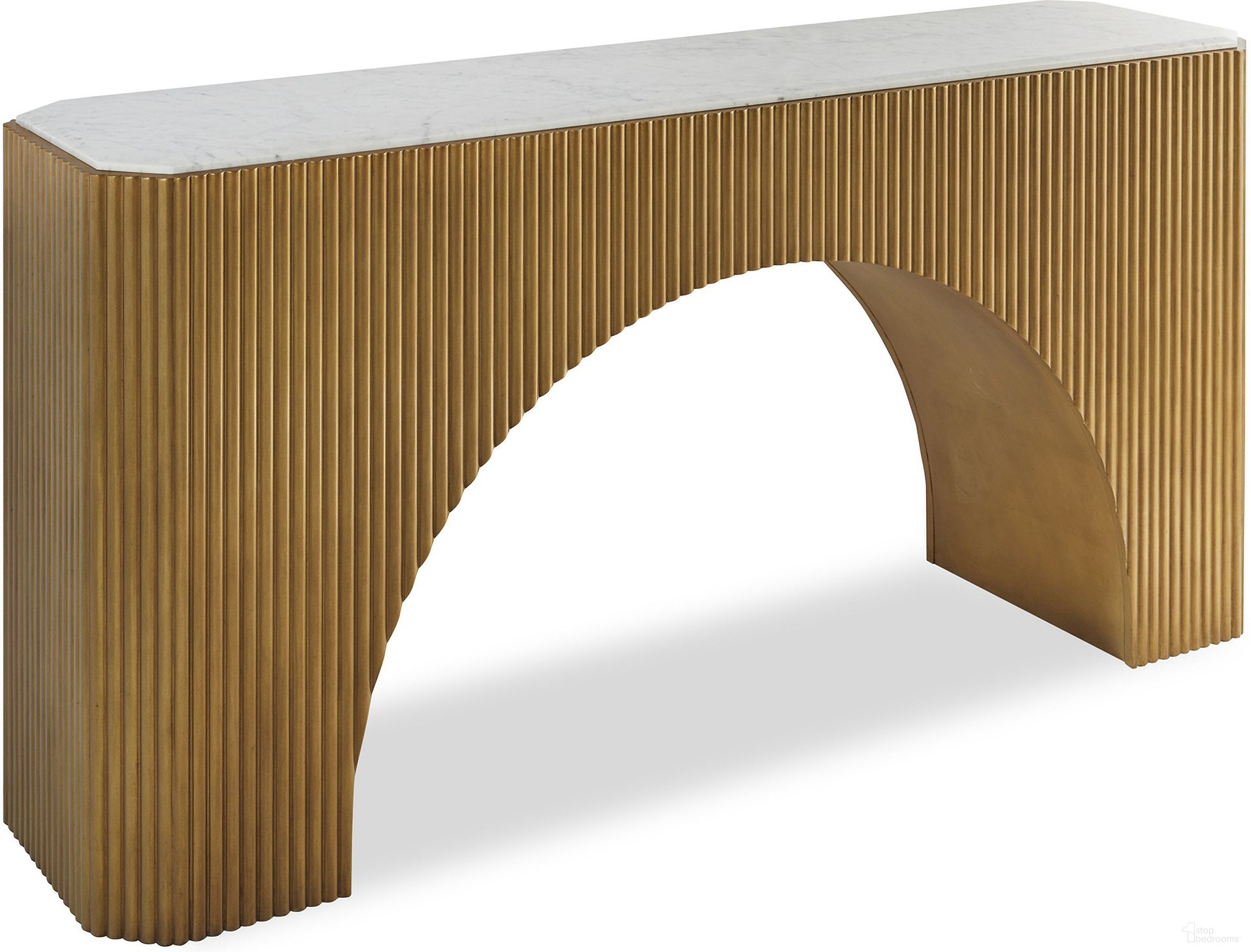 The appearance of Compositions Console Table In White designed by Century Furniture in the modern / contemporary interior design. This white piece of furniture was selected by 1StopBedrooms from Compositions Collection to add a touch of cosiness and style into your home. Sku: C9A-721. Material: Resin.