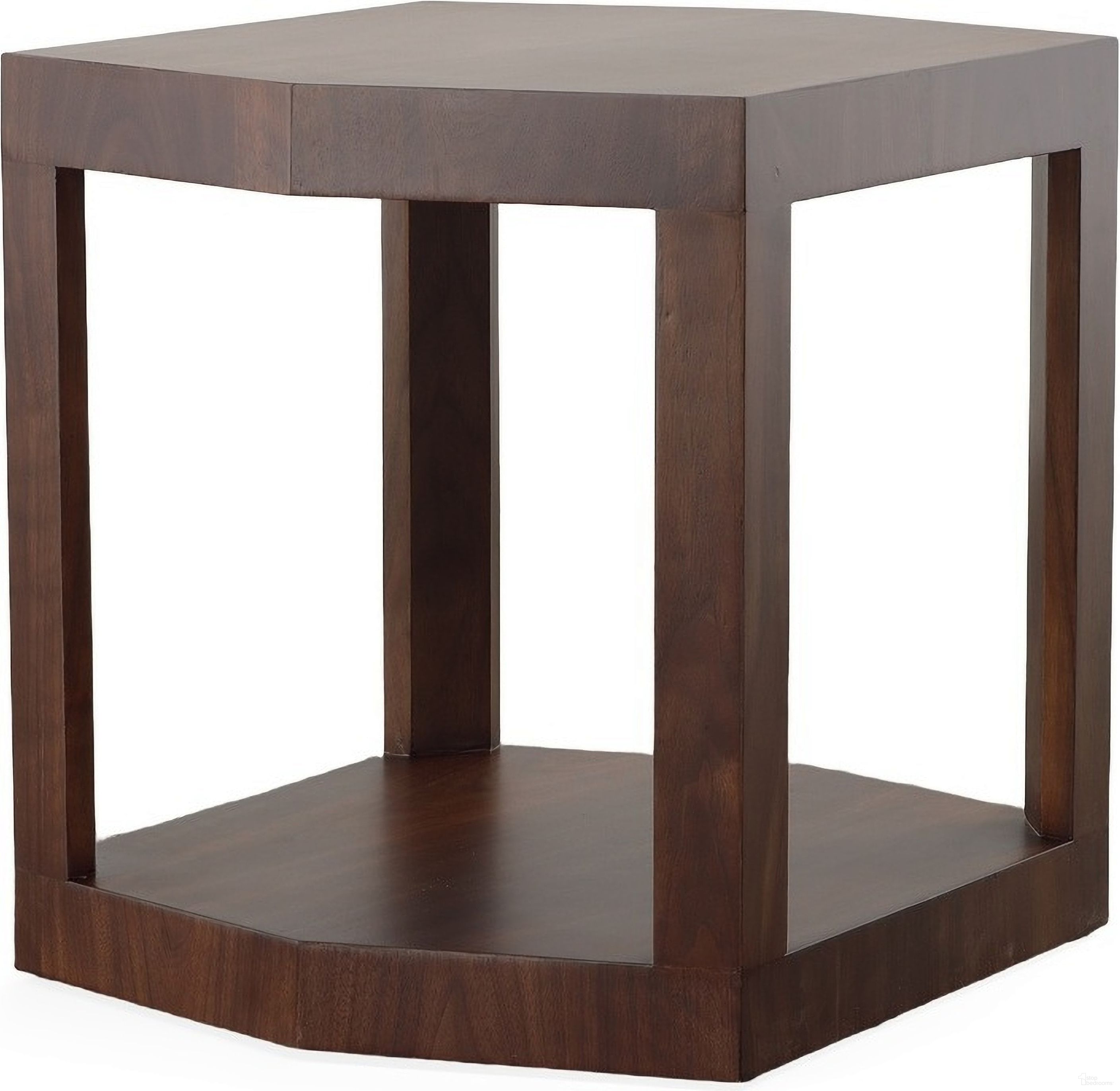 The appearance of Compositions 24 x 20 Inch Side Table In Bridgeton designed by Century Furniture in the modern / contemporary interior design. This bridgeton piece of furniture was selected by 1StopBedrooms from Compositions Collection to add a touch of cosiness and style into your home. Sku: C9H-622. Material: Walnut Veneer.