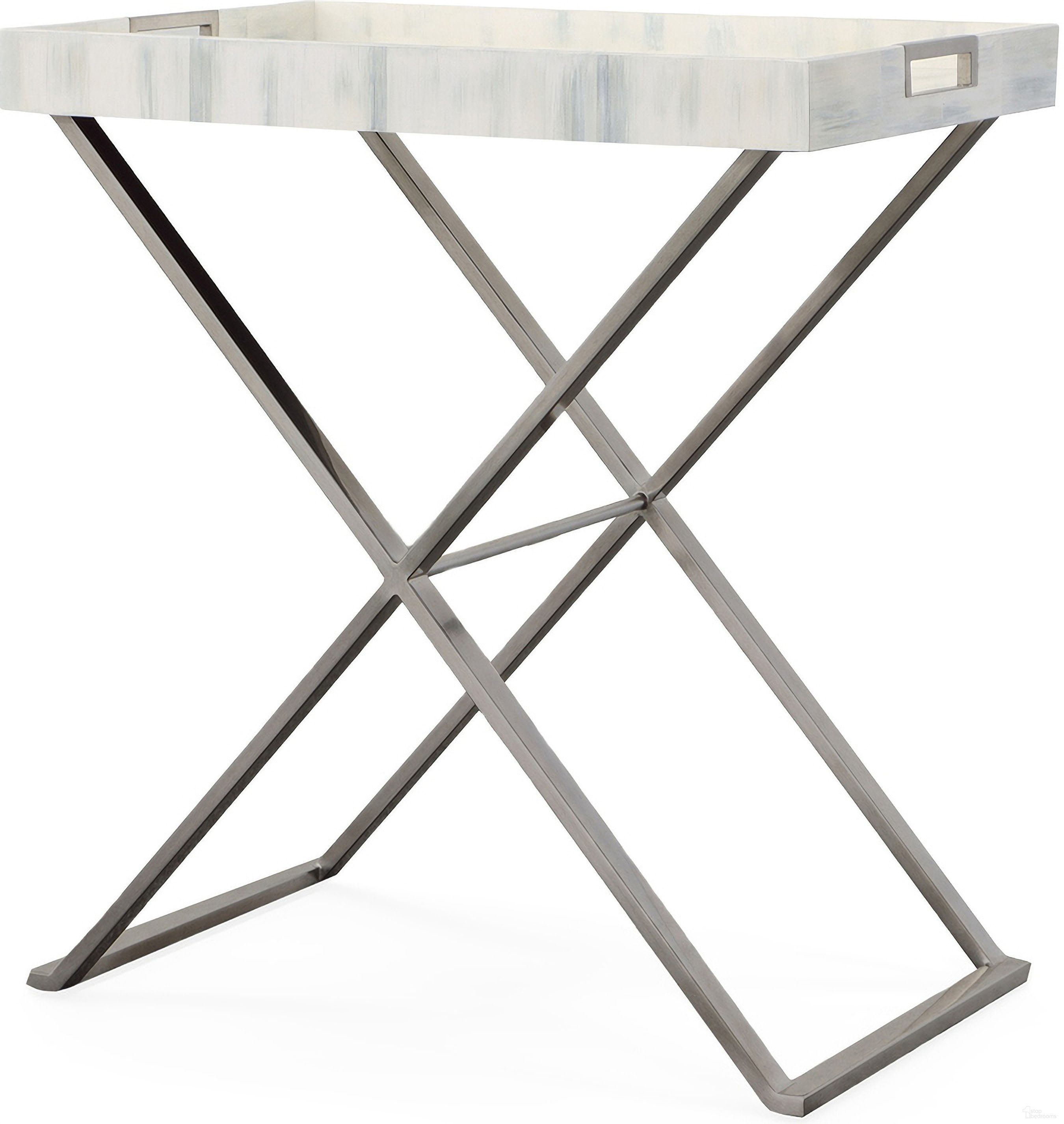 The appearance of Compositions Tray Table In Pewter designed by Century Furniture in the modern / contemporary interior design. This pewter piece of furniture was selected by 1StopBedrooms from Compositions Collection to add a touch of cosiness and style into your home. Sku: C9A-623. Material: Metal.
