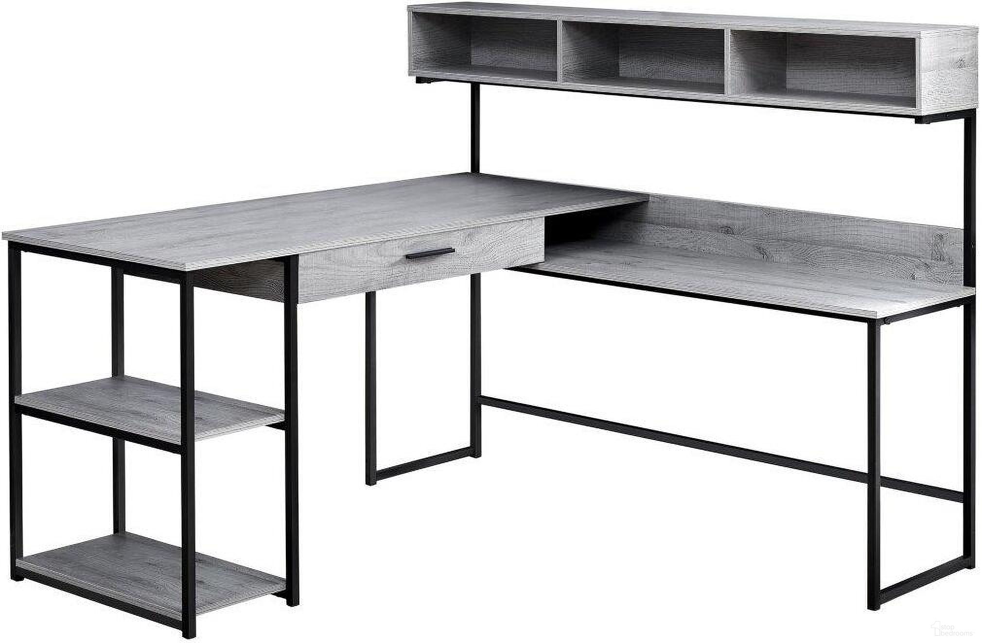 Computer Desk Corner In Grey