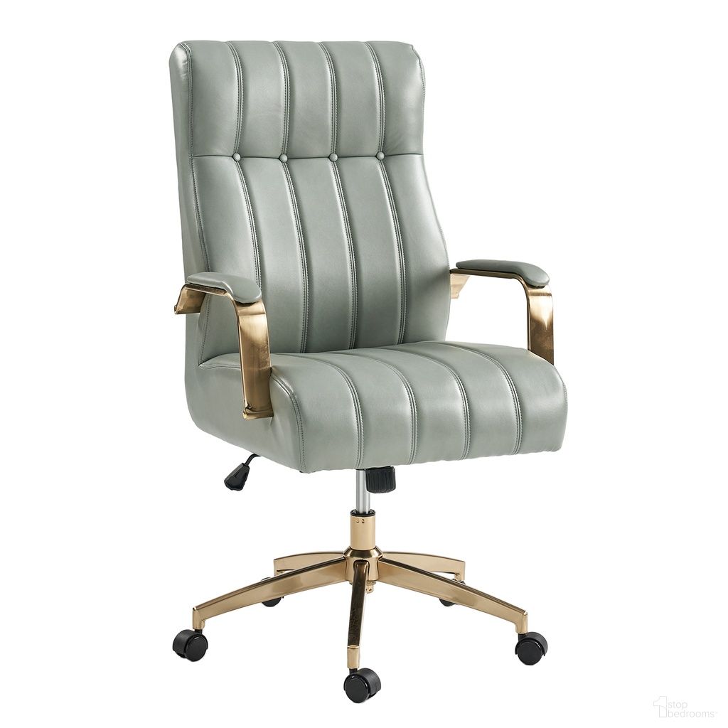 Conan Leather Ergonomic Executive Office Chair In Sage