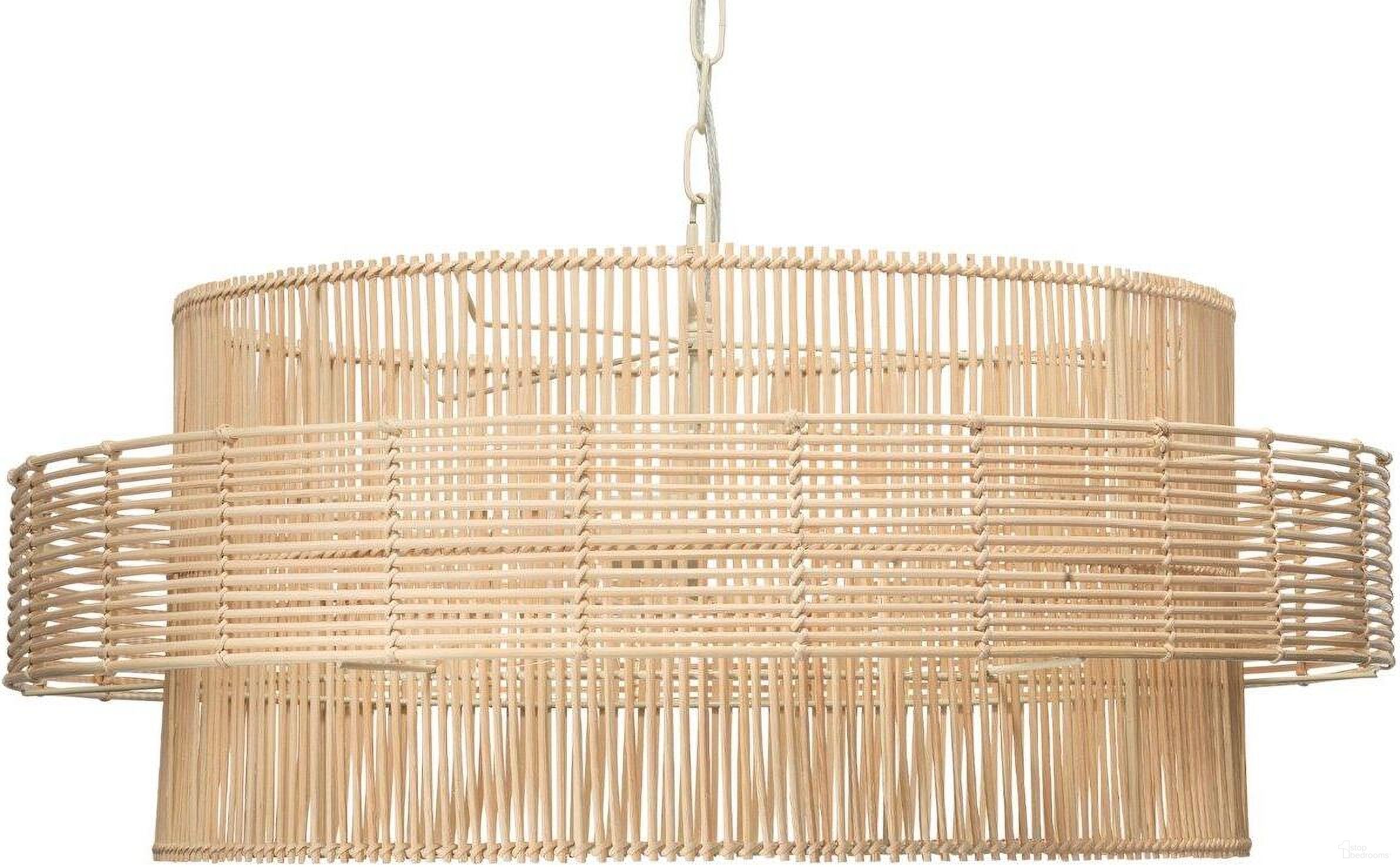 The appearance of Concentric Pendant In Natural designed by Jamie Young Company in the coastal interior design. This natural piece of furniture  was selected by 1StopBedrooms from Concentric Collection to add a touch of cosiness and style into your home. Sku: 5CONC-PDNA. Material: Rattan.