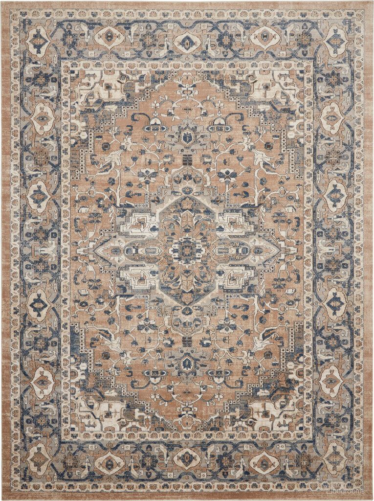 The appearance of Concerto 12' x 15' Farmhouse Indoor Rug In Beige Grey designed by Nourison in the country / farmhouse interior design. This beige grey piece of furniture was selected by 1StopBedrooms from Concerto Collection to add a touch of cosiness and style into your home. Sku: 99446956699. Material: Polypropylene.
