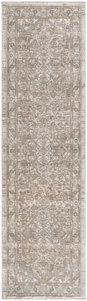 The appearance of Concerto 2'2" x 7'6" Indoor Rug In Beige designed by Nourison in the rustic / southwestern interior design. This beige piece of furniture  was selected by 1StopBedrooms from Concerto Collection to add a touch of cosiness and style into your home. Sku: 99446933461. Material: Polypropylene.