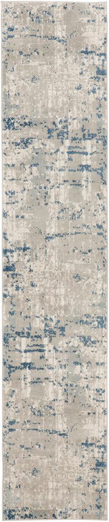 Concerto 2'2" x 7'6" Indoor Rug In Ivory Grey Blue