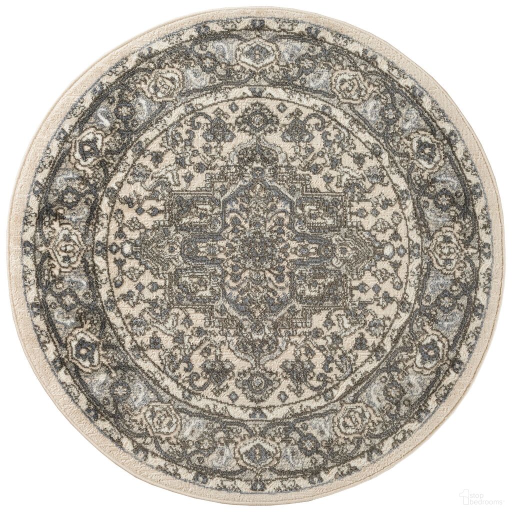 The appearance of Concerto 4' x 4' Round Indoor Rug In Ivory Blue designed by Nourison in the rustic / southwestern interior design. This ivory blue piece of furniture was selected by 1StopBedrooms from Concerto Collection to add a touch of cosiness and style into your home. Sku: 841491142714. Material: Polypropylene.