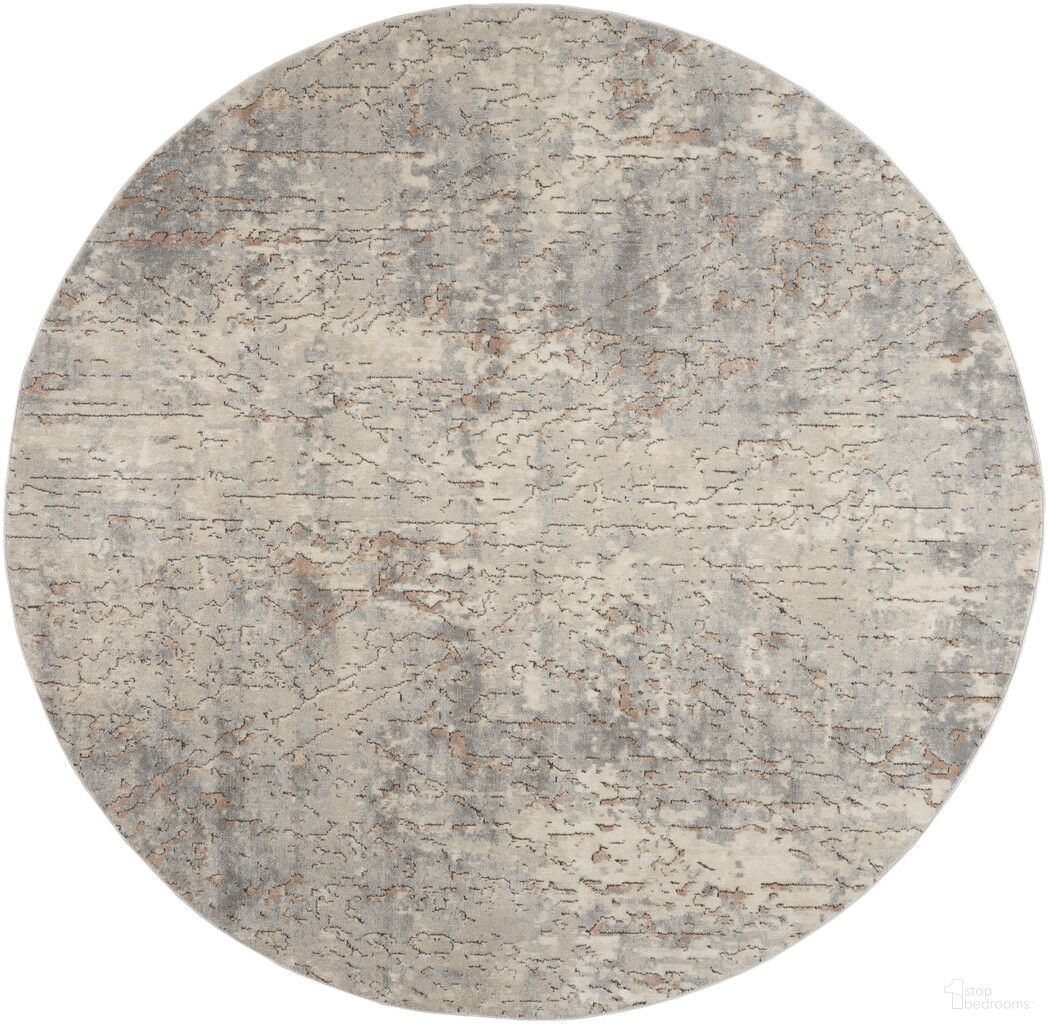 The appearance of Concerto 7'10" x 7'10" Round Contemporary Indoor Rug In Beige Grey designed by Nourison in the modern / contemporary interior design. This beige grey piece of furniture was selected by 1StopBedrooms from Concerto Collection to add a touch of cosiness and style into your home. Sku: 99446808554. Material: Polypropylene.