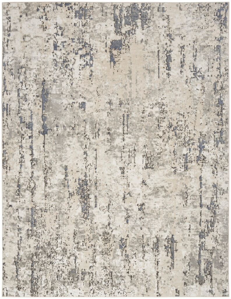 The appearance of Concerto 7' x 10' Indoor Rug In Ivory Blue Grey designed by Nourison in the modern / contemporary interior design. This ivory and grey and blue piece of furniture was selected by 1StopBedrooms from Concerto Collection to add a touch of cosiness and style into your home. Sku: 841491142127. Material: Polypropylene.