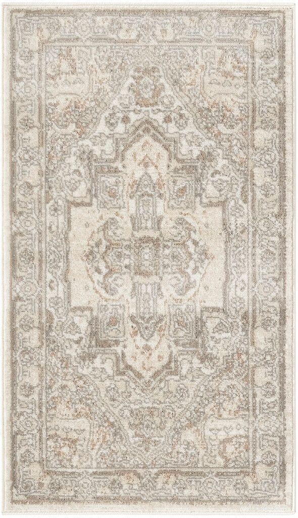The appearance of Concerto Vintage 2'2" x 3'9" Indoor Rug In Beige designed by Nourison in the rustic / southwestern interior design. This beige piece of furniture was selected by 1StopBedrooms from Concerto Collection to add a touch of cosiness and style into your home. Sku: 841491160374. Material: Polyester.