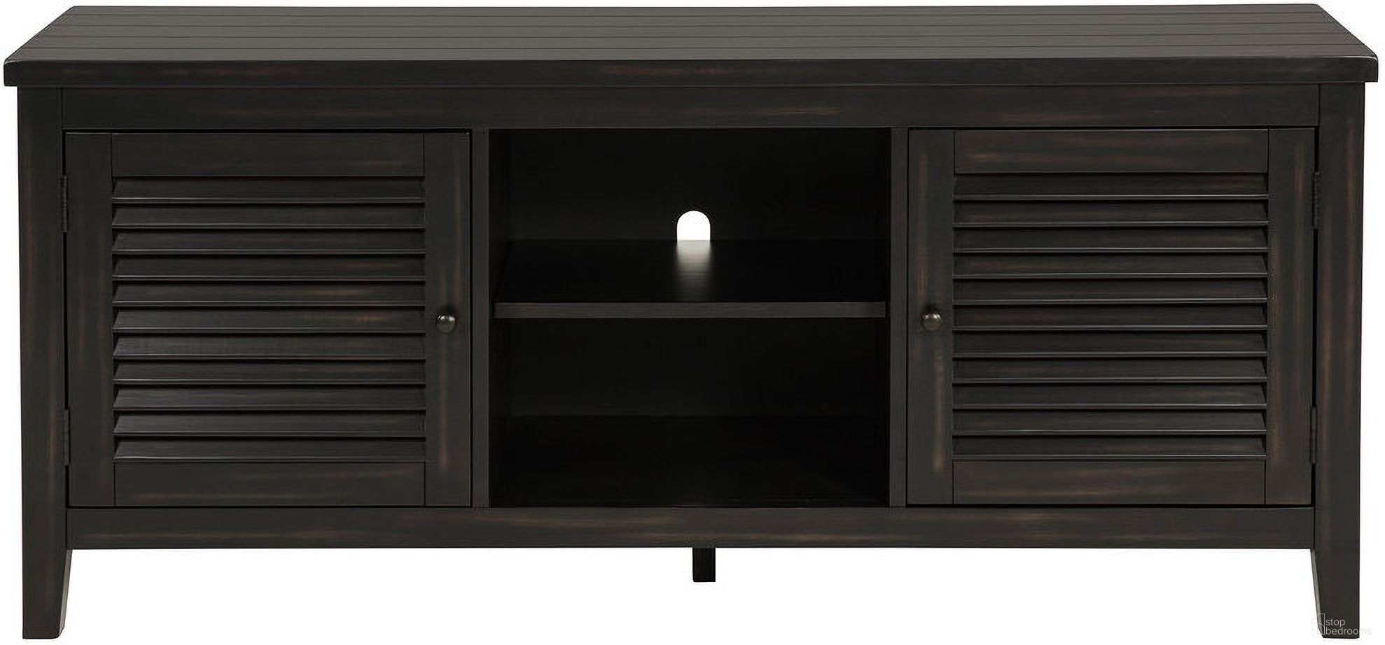 The appearance of Concord 2-Door 60 Inch TV Stand Console In Distressed Java designed by Coaster in the coastal interior design. This distressed java piece of furniture  was selected by 1StopBedrooms from Concord Collection to add a touch of cosiness and style into your home. Sku: 701782. Material: MDF.