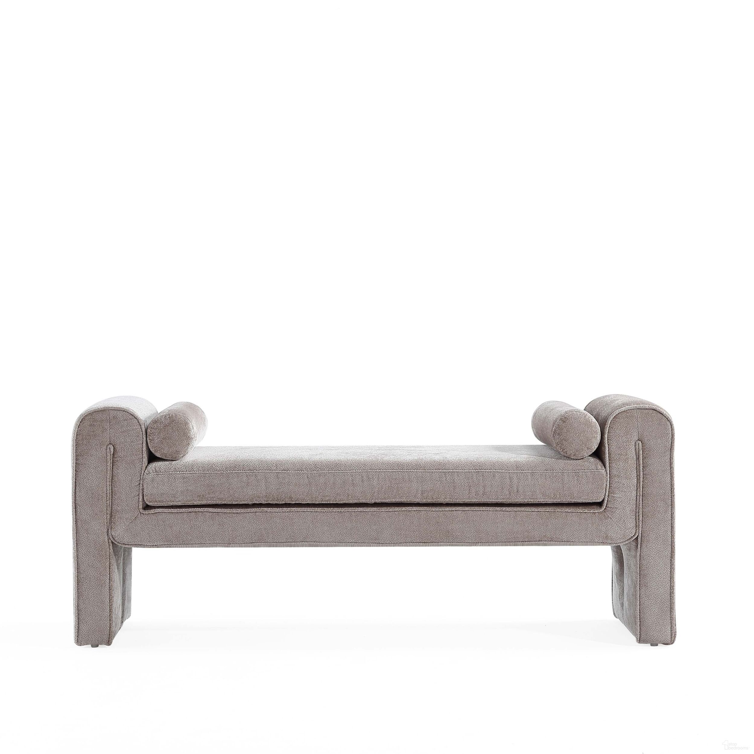 The appearance of Concord Bench In Dove designed by Manhattan Comfort in the modern / contemporary interior design. This dove piece of furniture  was selected by 1StopBedrooms from Concord Collection to add a touch of cosiness and style into your home. Sku: BE001-DO. Material: Wood.