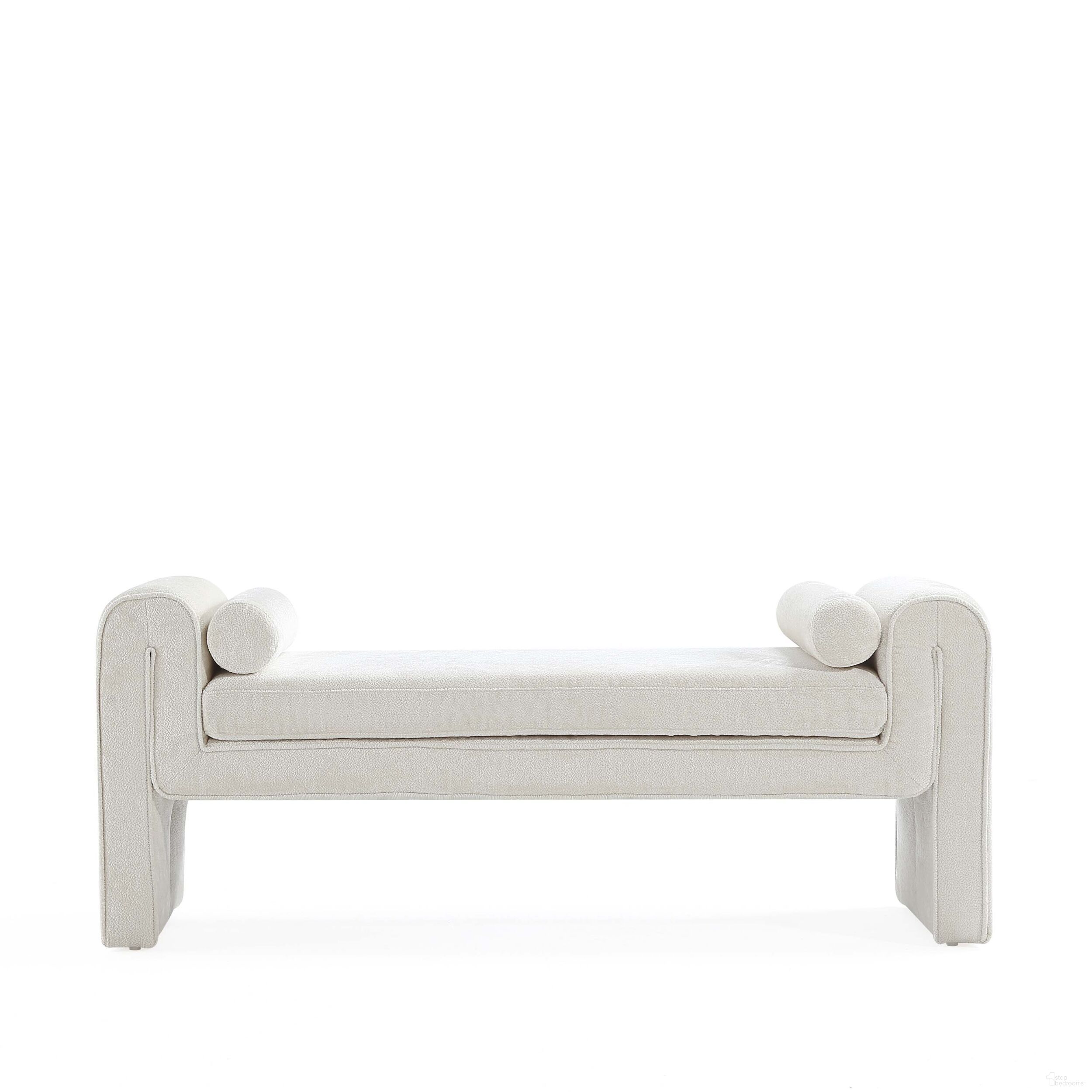 The appearance of Concord Bench In Ivory designed by Manhattan Comfort in the modern / contemporary interior design. This ivory piece of furniture was selected by 1StopBedrooms from Concord Collection to add a touch of cosiness and style into your home. Sku: BE001-IV. Material: Wood.