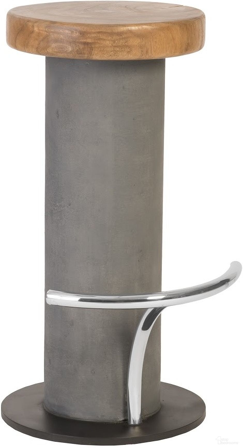 The appearance of Concrete Bar Stool designed by Phillips Collection in the modern / contemporary interior design. This brown piece of furniture  was selected by 1StopBedrooms from Concrete Collection to add a touch of cosiness and style into your home. Sku: TH78368. Material: Wood.
