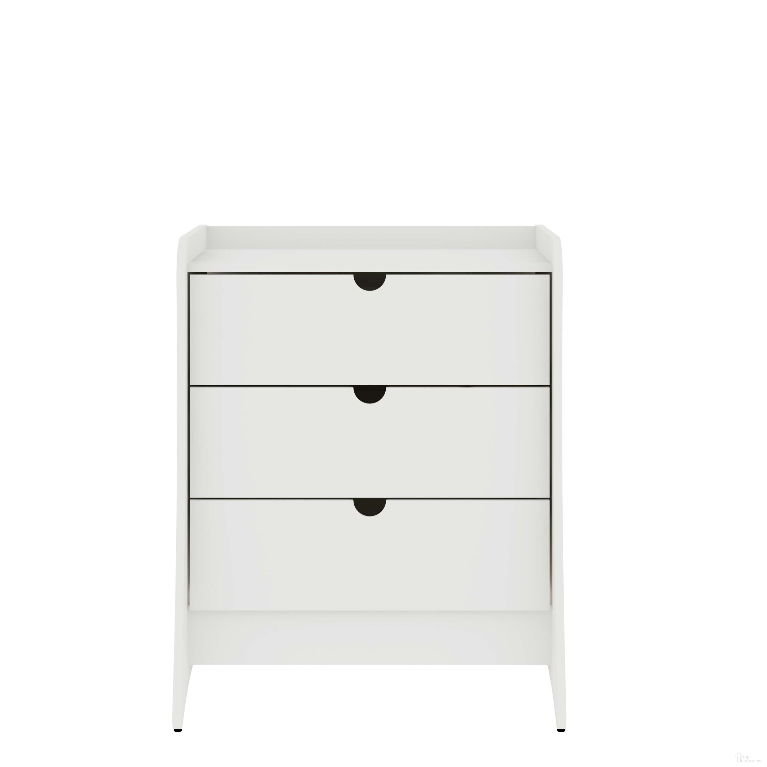The appearance of Coney Dresser In White designed by Manhattan Comfort in the transitional interior design. This white piece of furniture  was selected by 1StopBedrooms from Coney Collection to add a touch of cosiness and style into your home. Sku: 182GMC1. Material: MDF.