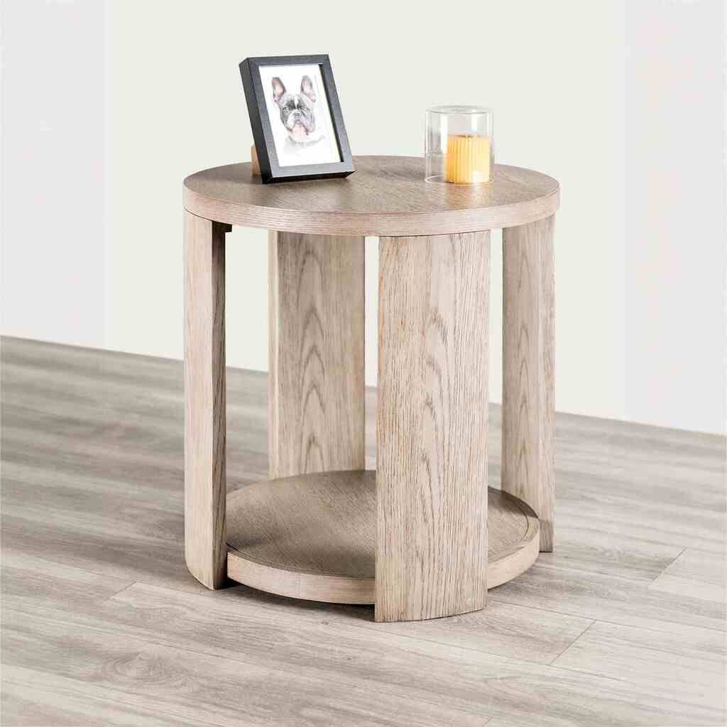Conisbrough Round End Table In Oak
