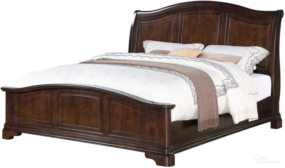 The appearance of Conley Cherry King Panel Bed designed by Picket House in the transitional interior design. This cherry piece of furniture was selected by 1StopBedrooms from Conley Cherry Collection to add a touch of cosiness and style into your home. Sku: CM750KH;CM800KF;CM800KR. Bed Type: Panel Bed. Material: Wood. Bed Size: King.