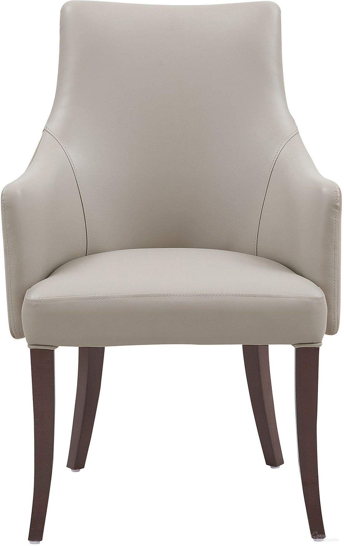 The appearance of Connie Dining Armchair In Light Grey designed by Manhattan Comfort in the modern / contemporary interior design. This light grey piece of furniture  was selected by 1StopBedrooms from Connie Collection to add a touch of cosiness and style into your home. Sku: DC095AR-LG. Chair Type: Arm Chair. Material: Beech.