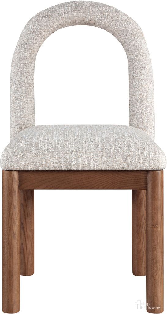 The appearance of Conrad Linen Textured Fabric Dining Chair In Beige and Brown designed by Meridian in the modern / contemporary interior design. This beige and brown piece of furniture was selected by 1StopBedrooms from Conrad Collection to add a touch of cosiness and style into your home. Sku: 11006Beige-C. Material: Polyester. Chair Type: Side Chair.