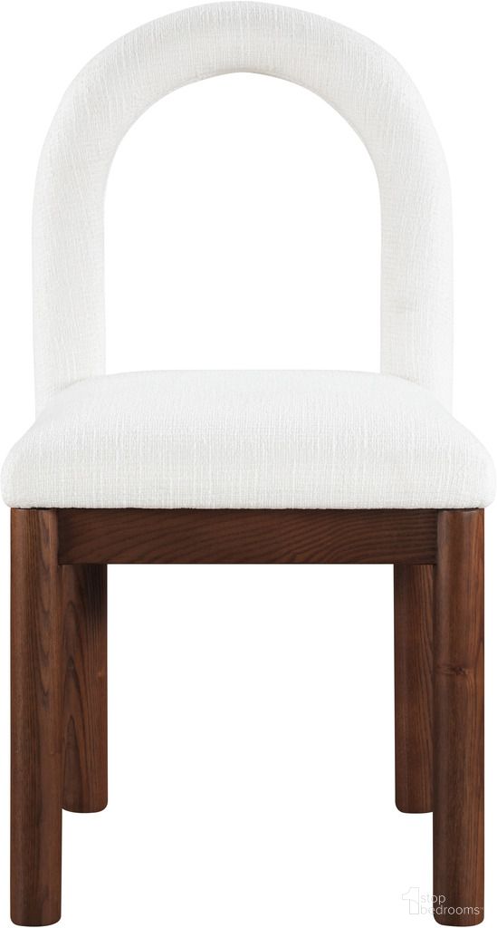 The appearance of Conrad Linen Textured Fabric Dining Chair In Brown and Cream designed by Meridian in the modern / contemporary interior design. This brown and cream piece of furniture was selected by 1StopBedrooms from Conrad Collection to add a touch of cosiness and style into your home. Sku: 11006Cream-C. Material: Polyester. Chair Type: Side Chair.