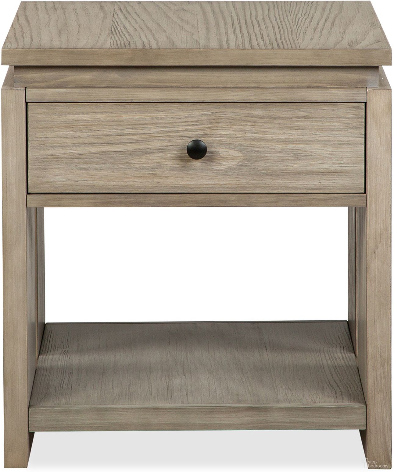 The appearance of Conrad Rectangular End Table In Stone Harbor Grey designed by Magnussen in the modern / contemporary interior design. This stone harbor grey piece of furniture was selected by 1StopBedrooms from Conrad Collection to add a touch of cosiness and style into your home. Sku: T5865-03. Material: Pine Veneer.