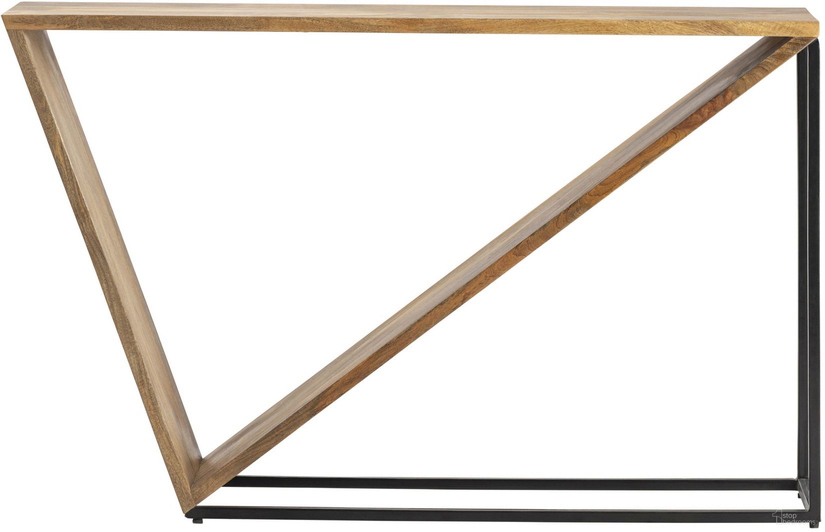 The appearance of Console/Sofa Table In Brown and Black designed by Crestview Collection in the transitional interior design. This brown/black piece of furniture  was selected by 1StopBedrooms from  to add a touch of cosiness and style into your home. Sku: CVFNR5103. Material: Solid Wood.