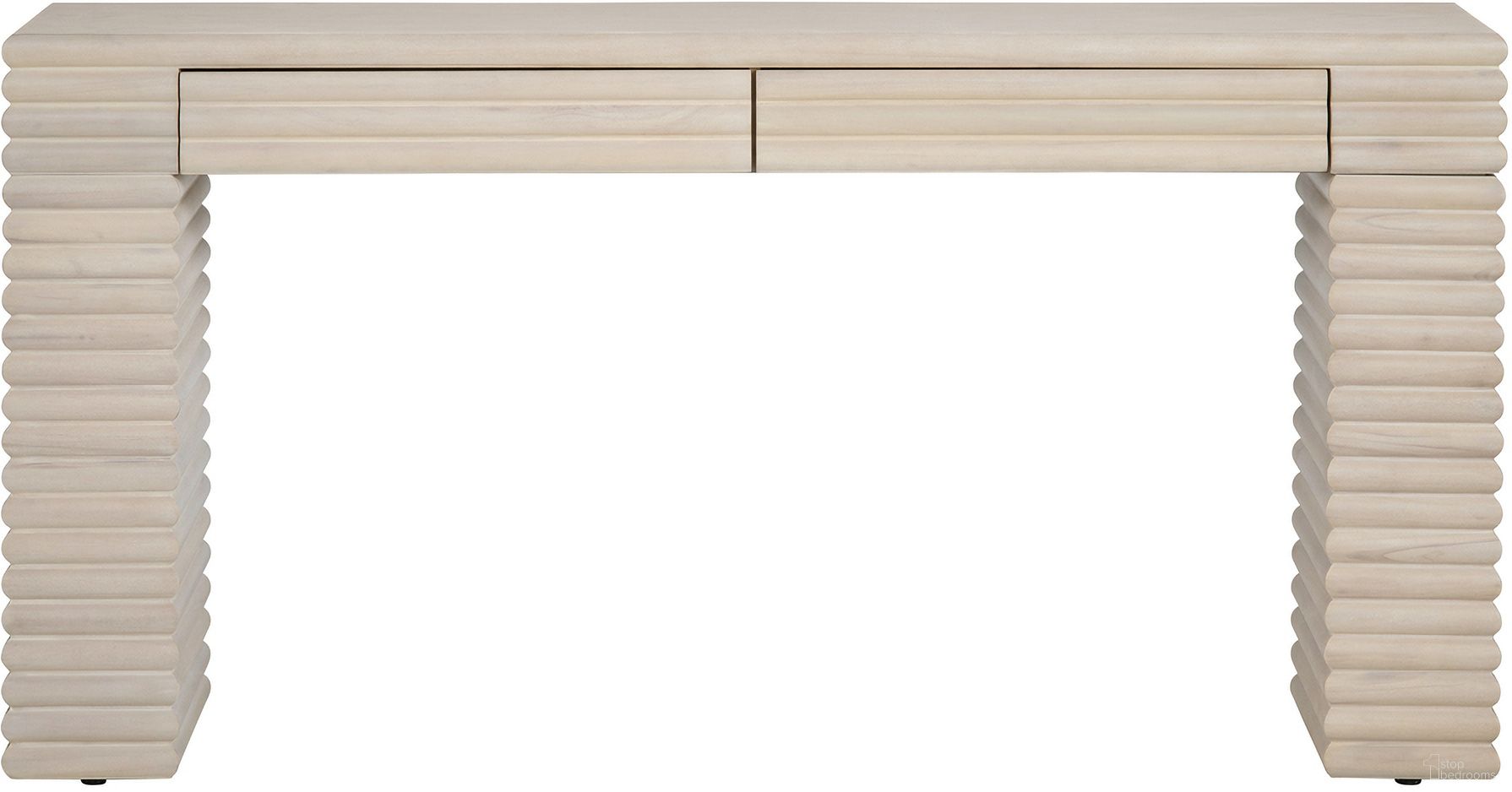 The appearance of Console/Sofa Table In Cream designed by Crestview Collection in the coastal interior design. This cream piece of furniture was selected by 1StopBedrooms from to add a touch of cosiness and style into your home. Sku: CVFDR1226. Material: Solid Wood.