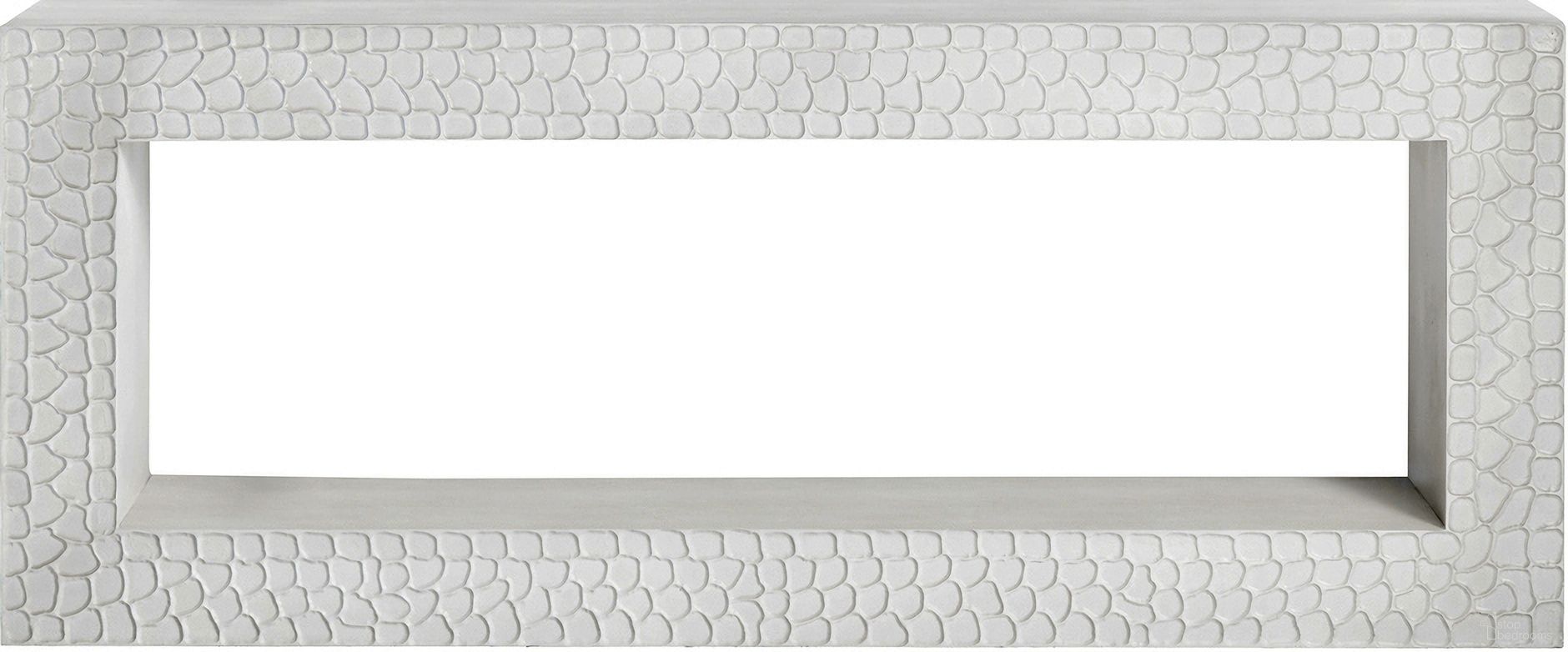 The appearance of Console/Sofa Table In White designed by Crestview Collection in the transitional interior design. This white piece of furniture  was selected by 1StopBedrooms from  to add a touch of cosiness and style into your home. Sku: CVFNR4255. Material: Solid Wood.