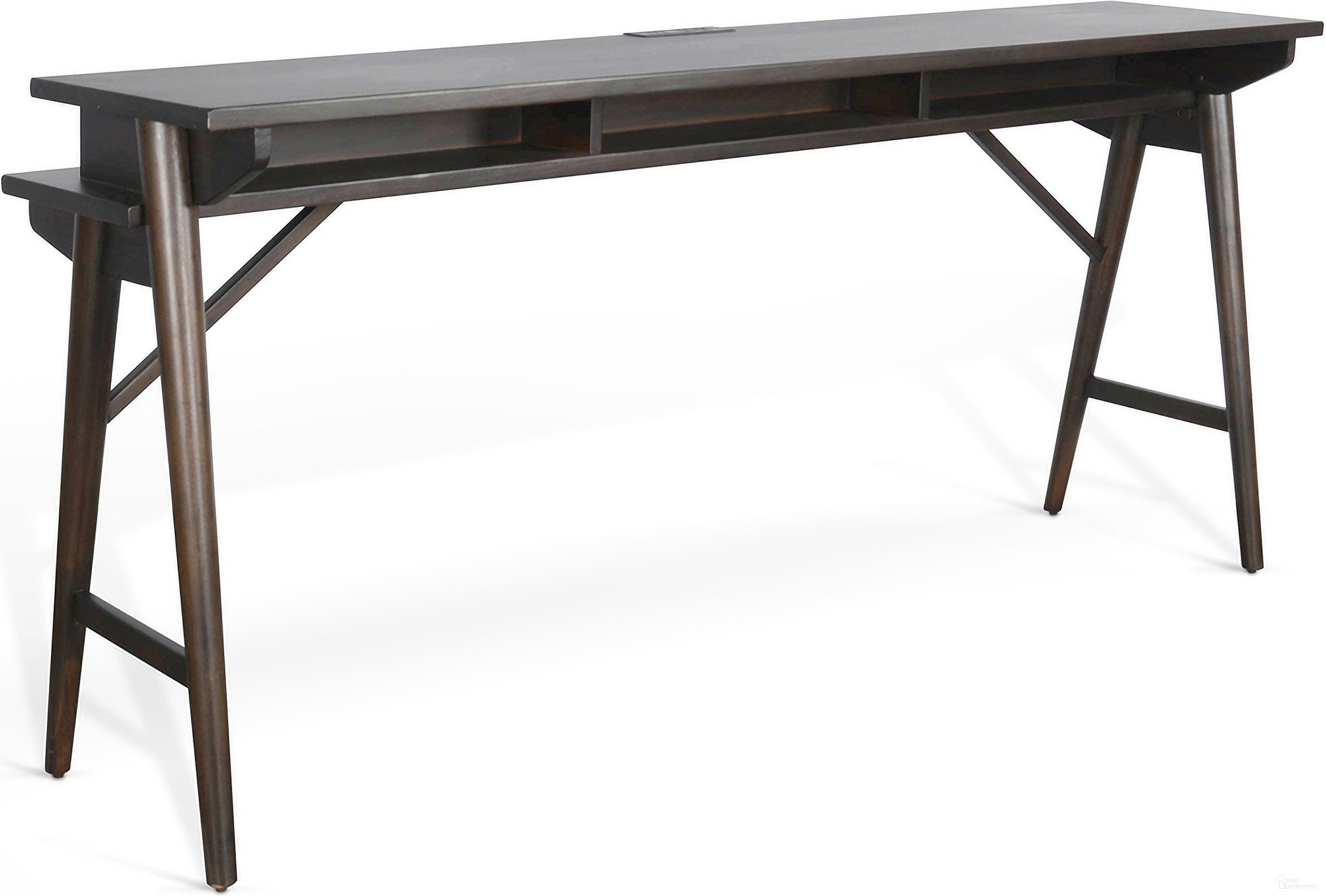 The appearance of Console Table with USB Power Pack In Coffee Bean designed by Sunny Designs in the traditional interior design. This coffee bean piece of furniture was selected by 1StopBedrooms from 2094 Collection to add a touch of cosiness and style into your home. Sku: 2094CB-CT. Material: Solid Wood.