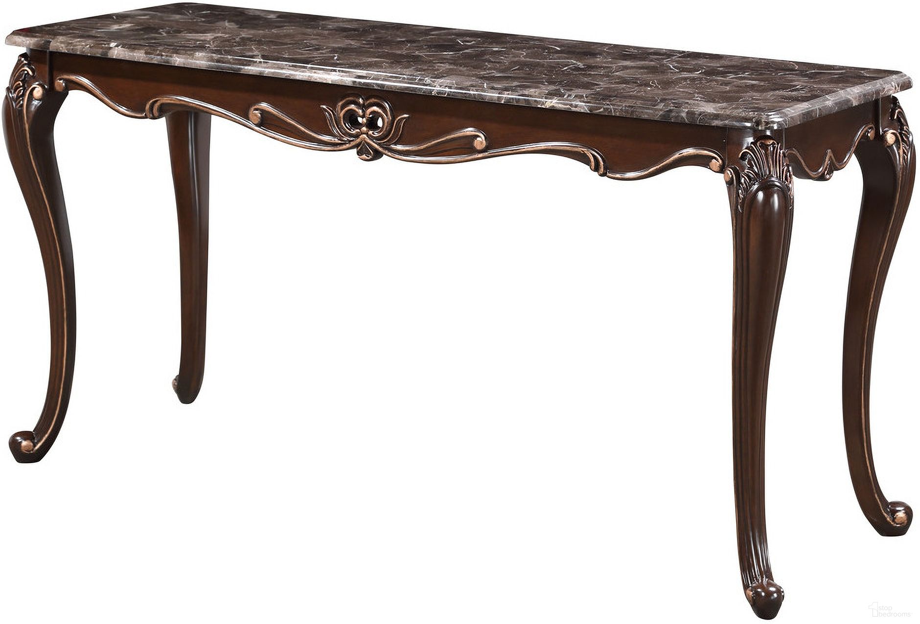 The appearance of Constantine Console Table In Cherry designed by New Classic in the traditional interior design. This cherry piece of furniture was selected by 1StopBedrooms from Constantine Collection to add a touch of cosiness and style into your home. Sku: T532T-30. Material: Marble.