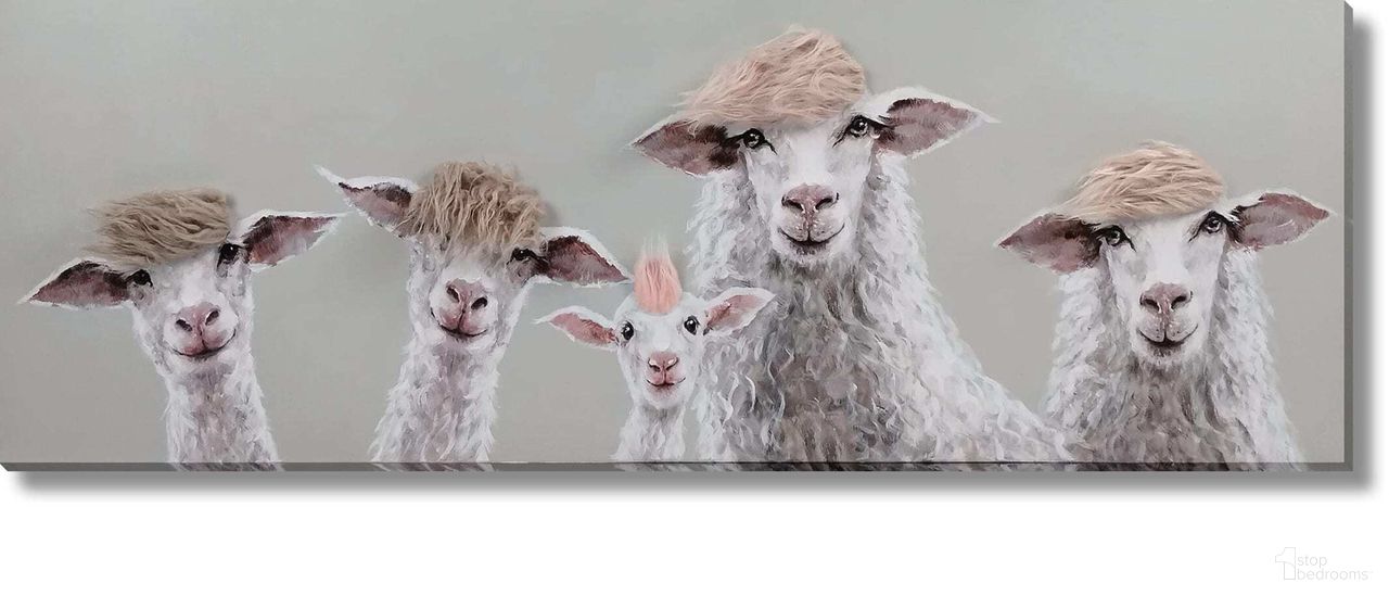 Contemplative Sheep Salon Eccentric Flock Canvas Wall Art In Multi