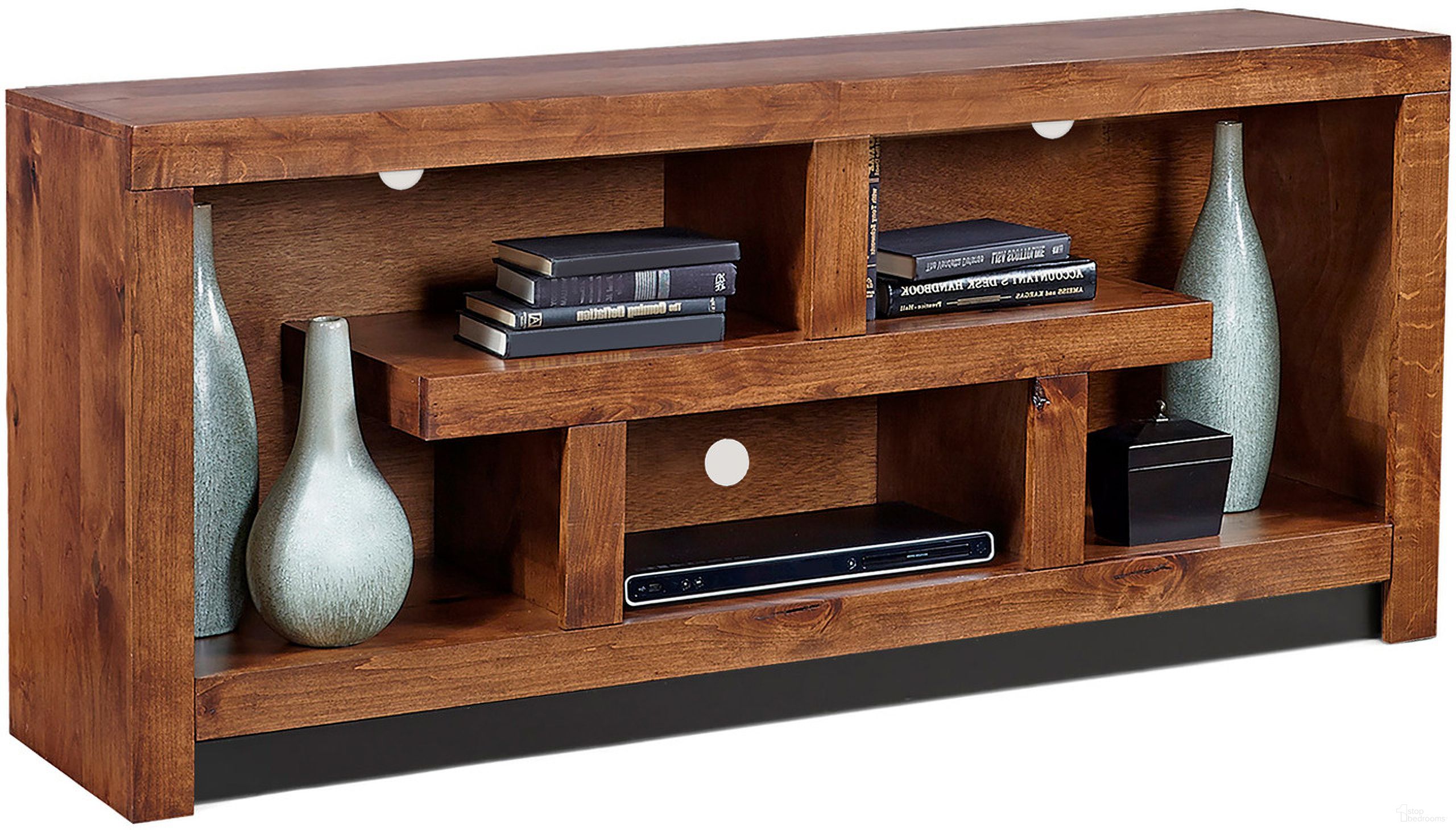 The appearance of Contemporary Alder 60 Inch Console In Dark Brown designed by Aspenhome in the modern / contemporary interior design. This dark brown piece of furniture was selected by 1StopBedrooms from Contemporary Alder Collection to add a touch of cosiness and style into your home. Sku: DL1029-TOB. Material: Wood.