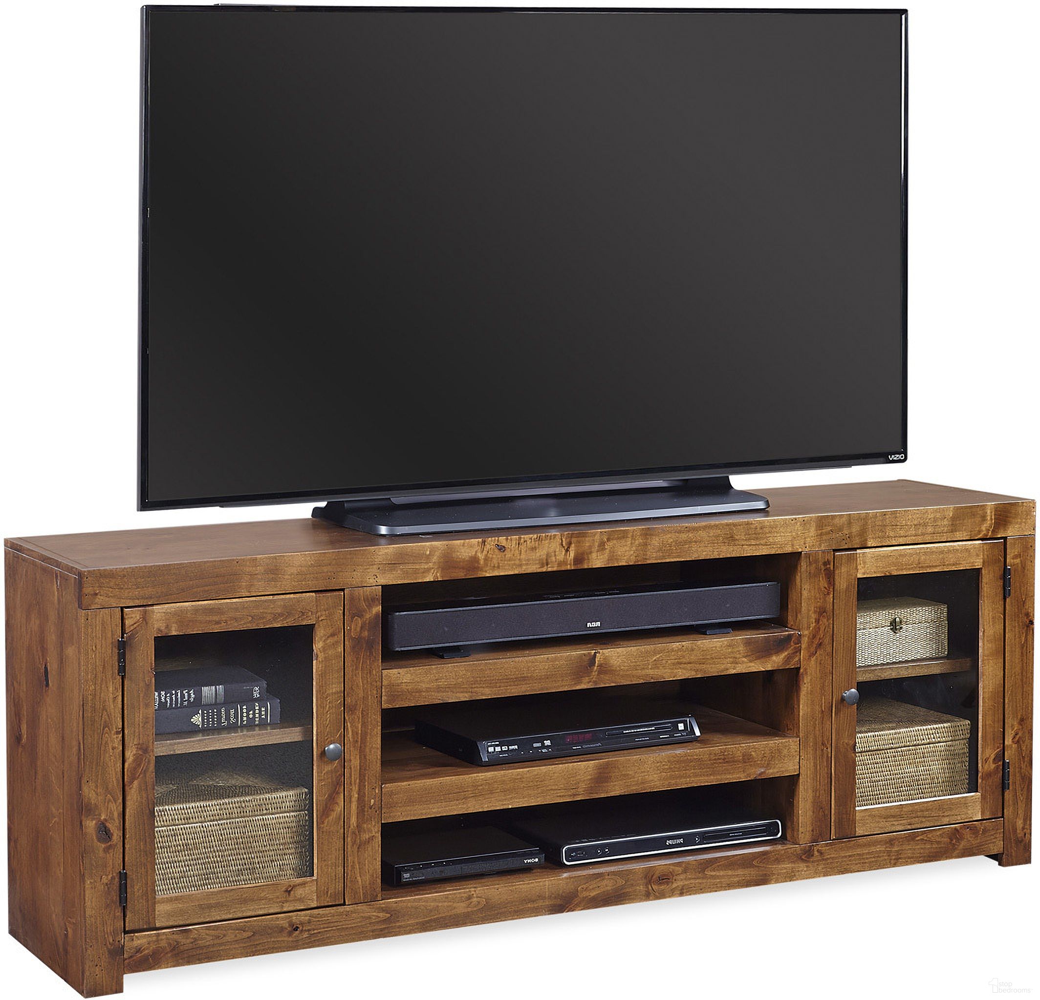 The appearance of Contemporary Alder 72 Inch Console With Doors In Medium Brown designed by Aspenhome in the modern / contemporary interior design. This medium brown piece of furniture was selected by 1StopBedrooms from Contemporary Alder Collection to add a touch of cosiness and style into your home. Sku: DL1073-FRT. Material: Wood.