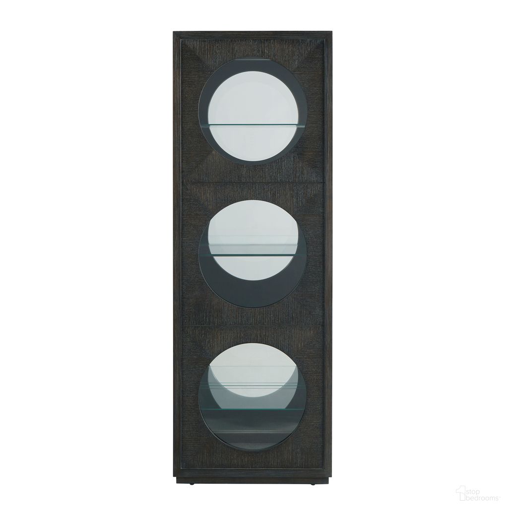 The appearance of Contemporary Side Entry Curio Cabinet In Brown designed by Pulaski in the modern / contemporary interior design. This brown piece of furniture  was selected by 1StopBedrooms from Accents Collection to add a touch of cosiness and style into your home. Sku: P021788. Material: Ash Veneer.